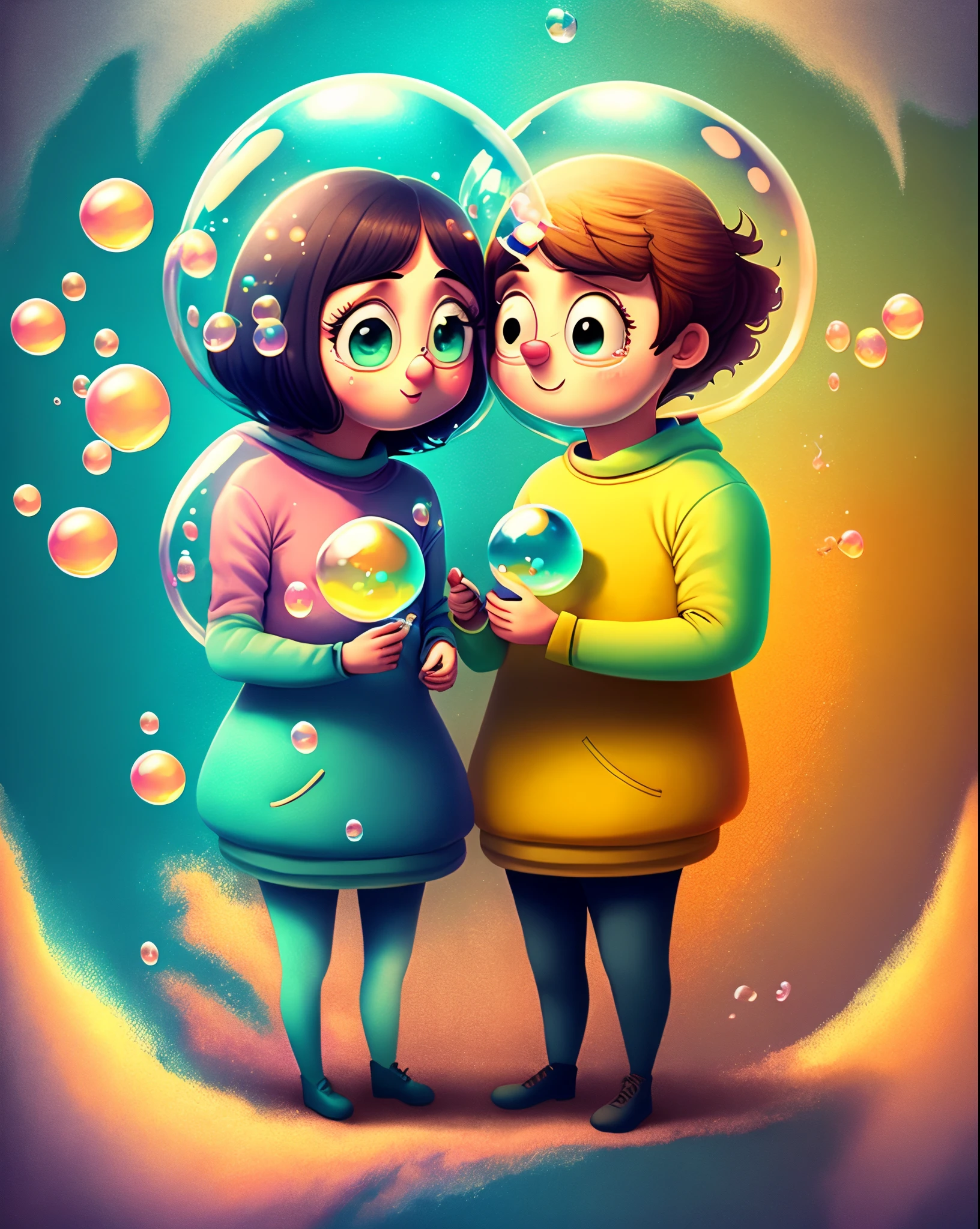 Draw me 2 bubble couples from SpongeBob