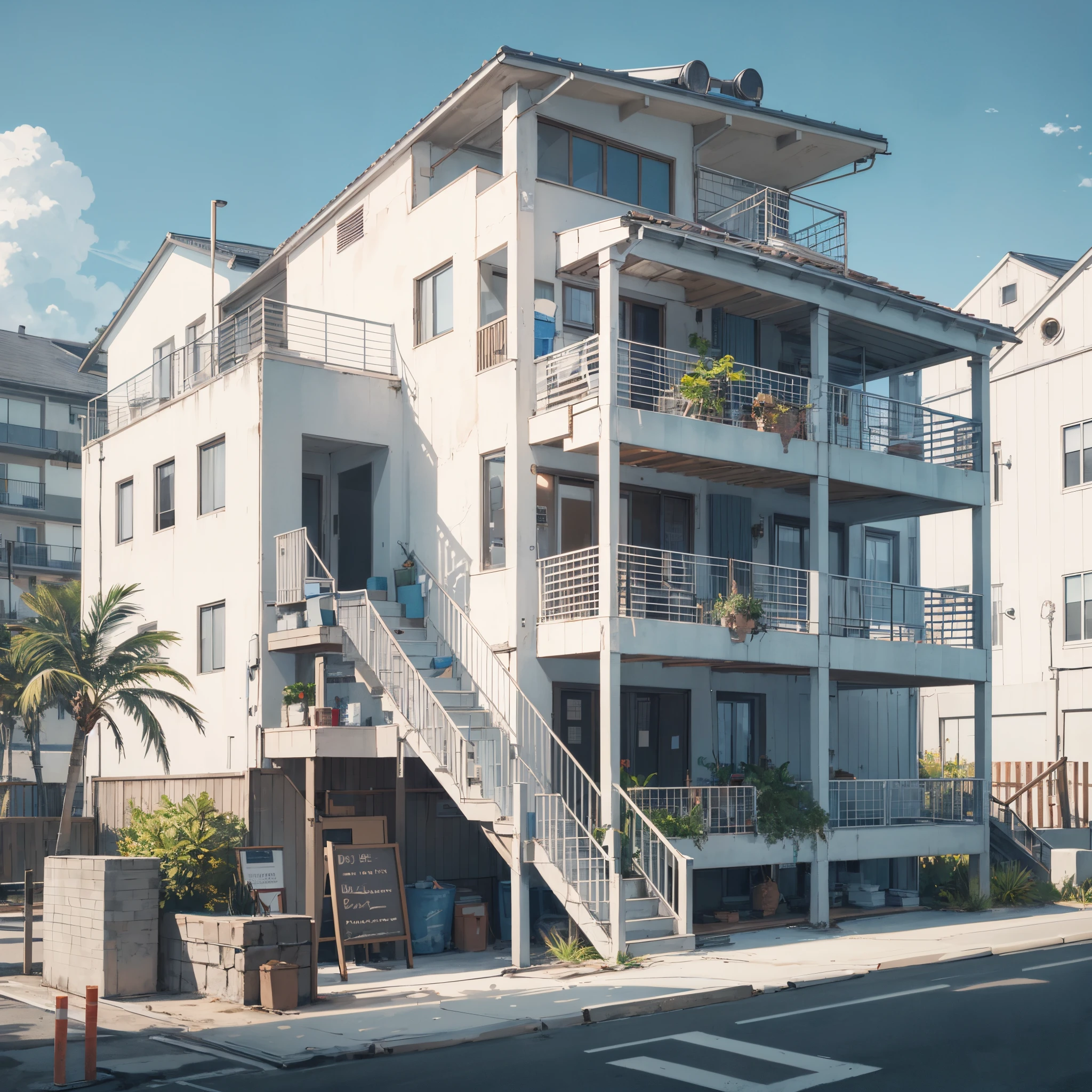 Modern beach house aesthetic