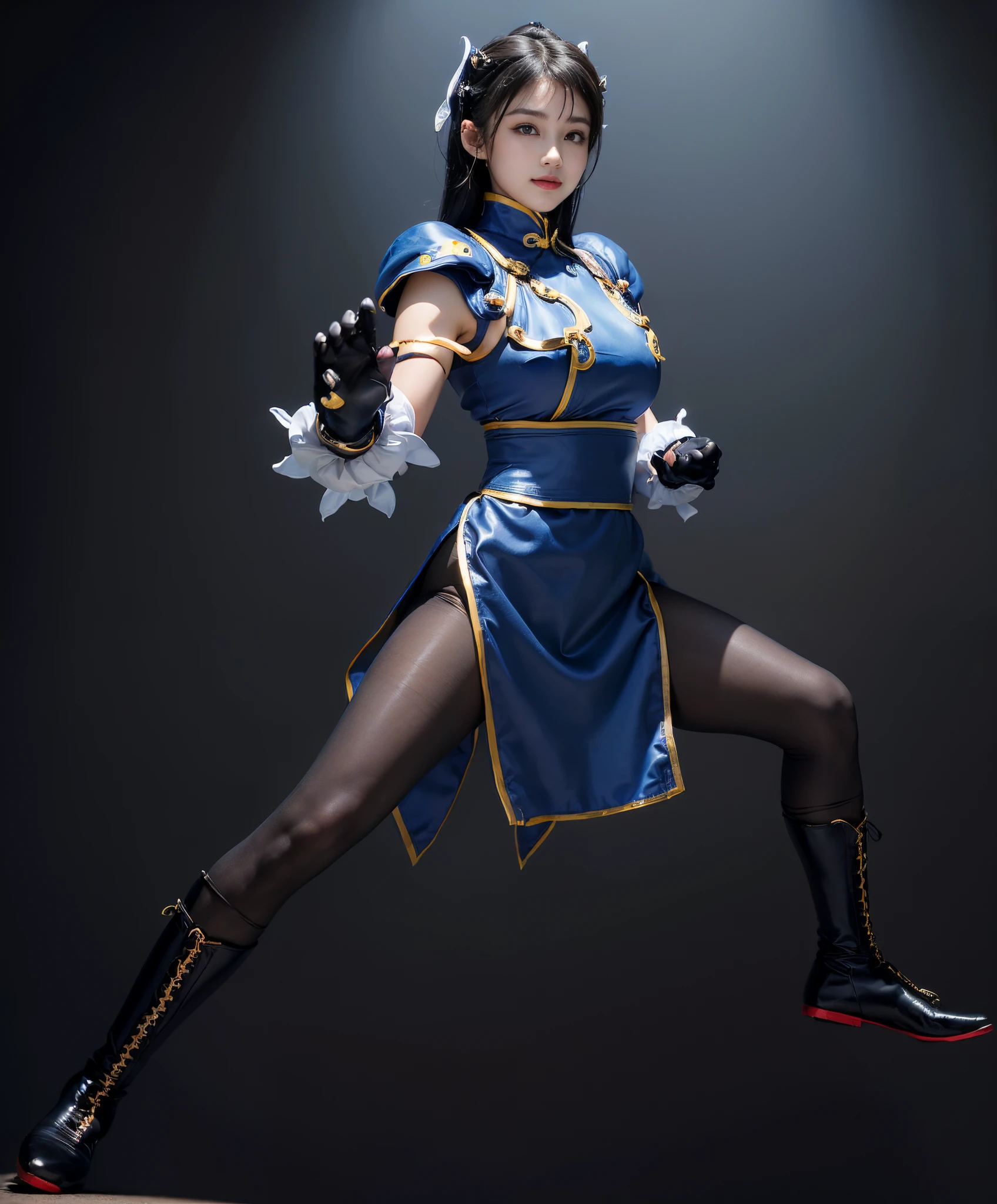 ChunLi、Street Fighter Chun-Li、Falling down、Are sleeping、s asleep、Suffering、mouth is always open sloppily、Drool is always dripping from my mouth、Asian Beautiful Girl、(((Wear black tights on your beautiful legs.)))、(((beauty legs)))、(((facial expression of smile)))、((((Make the most of the original image)))、(((Chun-Li costume)))、(((a short bob、beautiful hairl)))、(((Suffering)))、(((Feet must necessarily be worn with black tights)))、(((You need to wear red boots)))、((Top image quality、8K))、((top-quality、8K、masterpiece:1.3))、(((Keep your background simple)))、Crisp focus:1.2、Beautiful woman with perfect body shape:1.4、Slender Abs:1.2、a wet body:1.5、Highly detailed facial and skin texture、8K、beauty legs