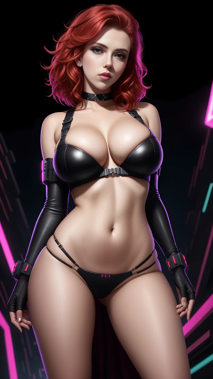 melhor qualidade Scarlet jhansson scarlett johansson, retrato de corpo inteiro, pose de modelo sexy, Black Widow, biquini black carbon fiber, revealing sexy bikini, peitos grandes, cintura fina, mulher gostosa e atraente, imagem realista, dslr, pele detalhada, rosto