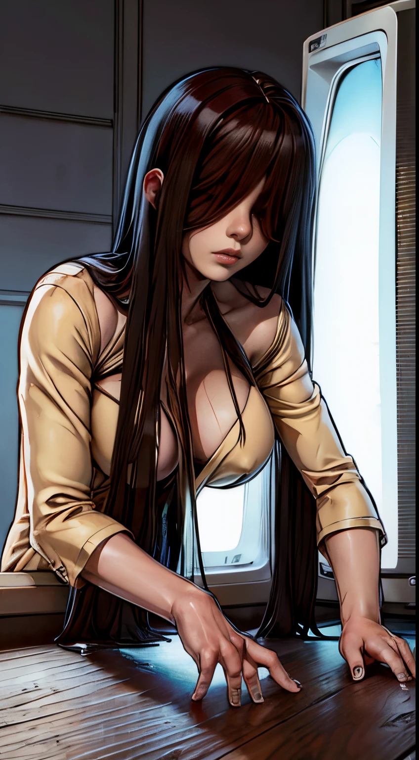best quality, Altas, estilo anime, adult woman in heroic poses, corpo escultural, model, cabelo ao vento