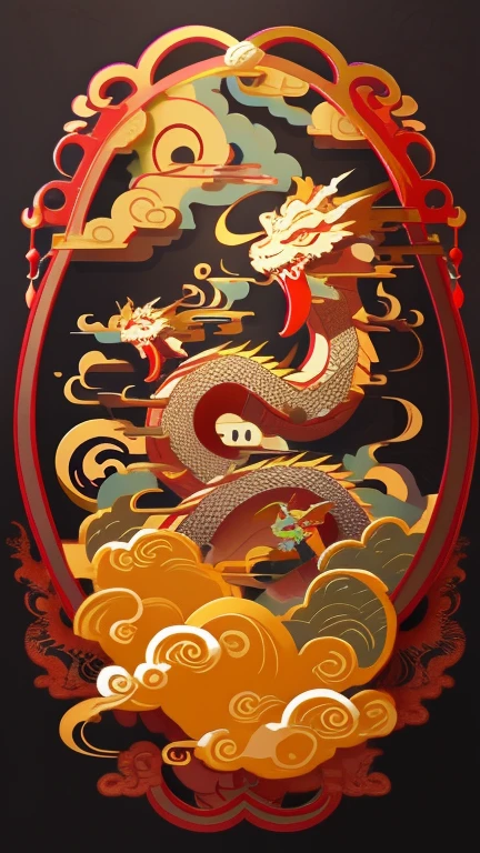 Close up of dragon with clouds on black background, smooth chinese dragon, china silk 3d dragon, chinesedragon, Golden Dragon, chinese dragon engrave, Dragon Art, chinese dragon concept art, majestic japanese dragon, drank, phoenix dragon, dragon oil painting, cyan chinese dragon fantasy, Chinese dragon battle, Long, ancient chinese ornate