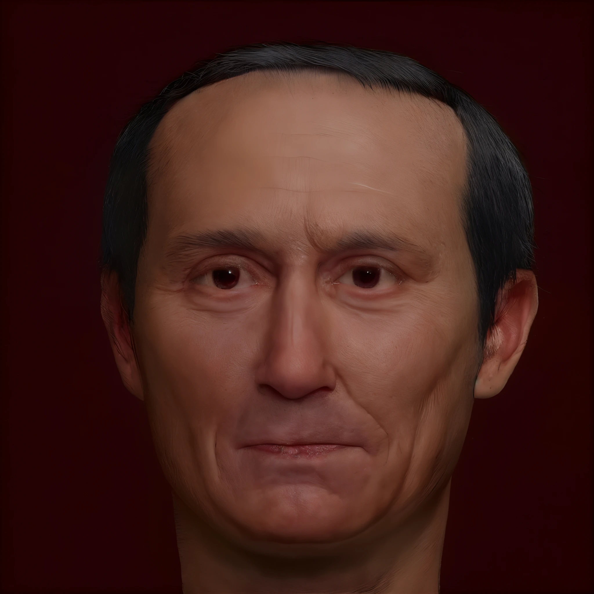 arafed image of a man with a black hair and a tie, realistic restored face, realistically rendered face, realistic human face, human face realistic, photo-realistic face, realistic face and body hybrid, portrait of male humanoid, creepy uncanny valley, human realistic face, photorealiscic face, very realistic face, face very realistic, extremely realistic face