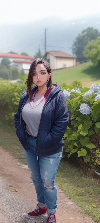 (8k, best quality, master part:1.2), (fotorrealista:1.4), Foto RAW, best quality, ultra high-resolution, Melhor sombra, (corpo inteiro:1.4), A short-haired female, Armadura japonesa, Espada Samurai, ambiente deslumbrante em grande escala, horror, horror sombrio, highly detailed face features, Beautiful and flawless face, olhos perfeitos