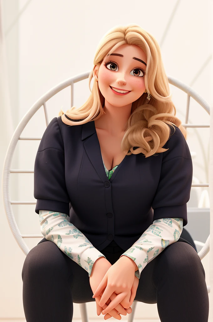 Successful and happy businesswoman