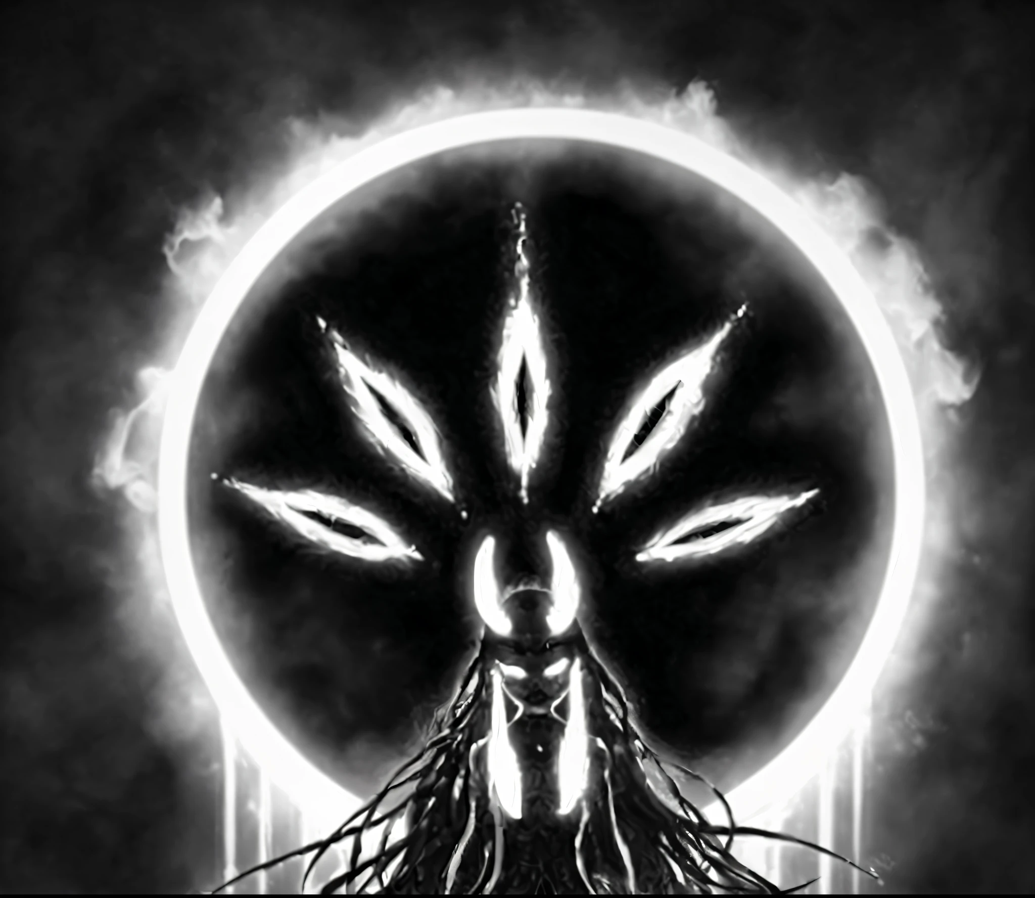 (((masterpiece))), 8k cg, intricate, the allfather, dark high-contrast concept art, portrait of a digital shaman, enlightenment. intricate, just art for dark metal music, the queen of blades, aura of power. detailed, dark art style, avatar image, galactic deity, dark enlightenment, an exhausted deity, dark illustration