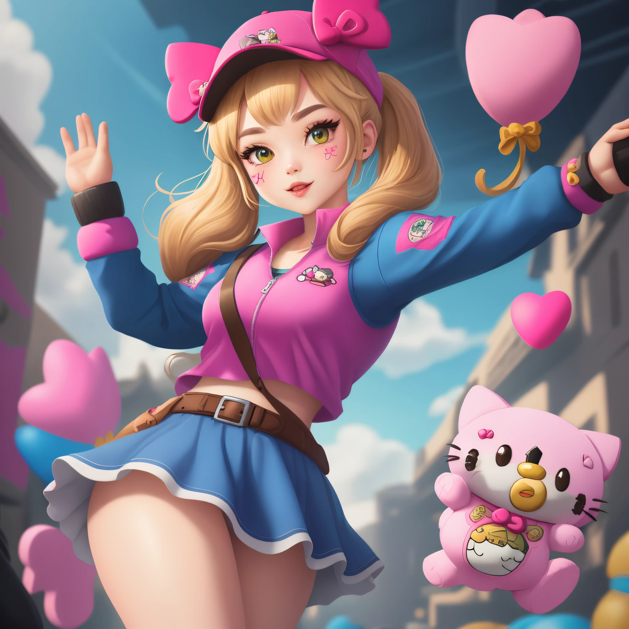 hello kitty as a fortnite skin