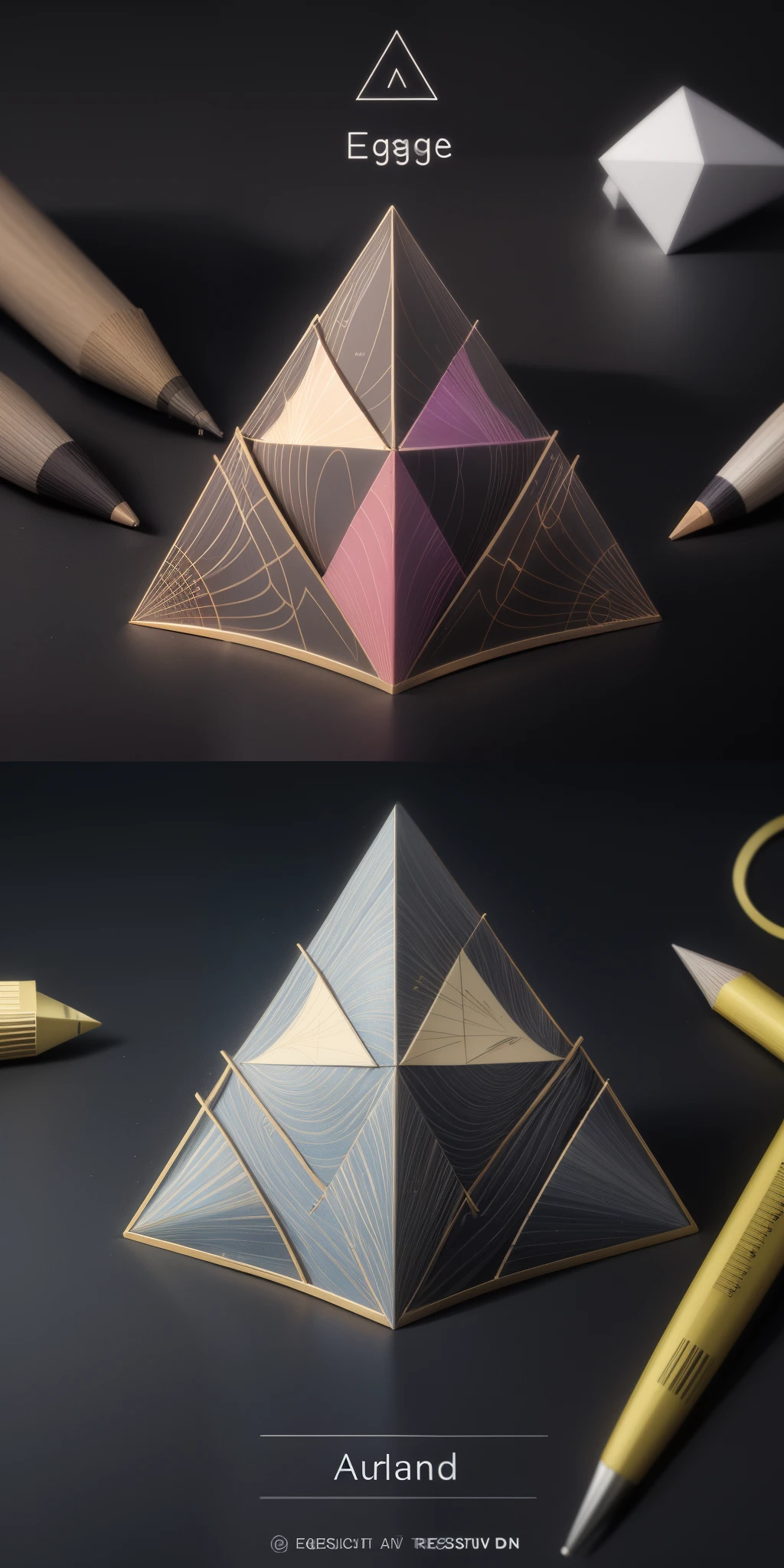 Make a design using only triangles. There must be 21 triangles and at least 6 colors not counting white on an 8 ½ x 11 piece of non-gridded paper (it will be provided). You must use 3 of each of the 7 types of triangles learned in lesson 5.1. You will need to indicate on your drawing each of these 7 triangles used either by a legend or show me by labeling on your drawing. No freehand drawing, use geometry tools.
Triangles classified by angle measure: Acute triangle, Equiangular triangle, Right triangle, and Obtuse triangle
Triangles classified by side length: Equilateral triangle, Isosceles triangle, and Scalene triangle.