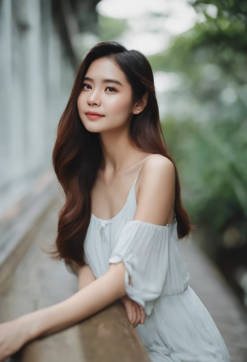 beautiful singaporean girl with shoulder-length hair instagram photos of varying poses and locations