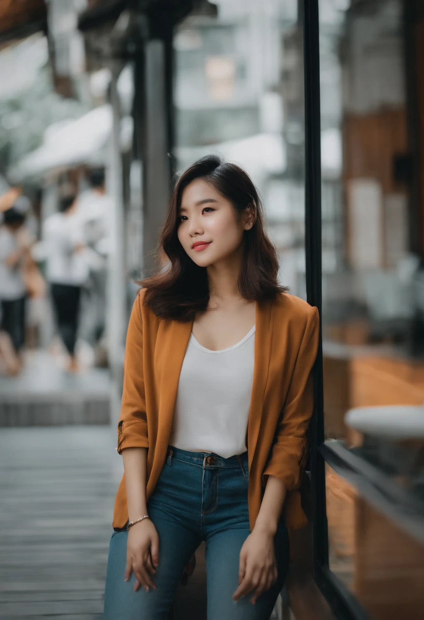 beautiful singaporean girl with shoulder-length hair instagram photos of varying poses and locations