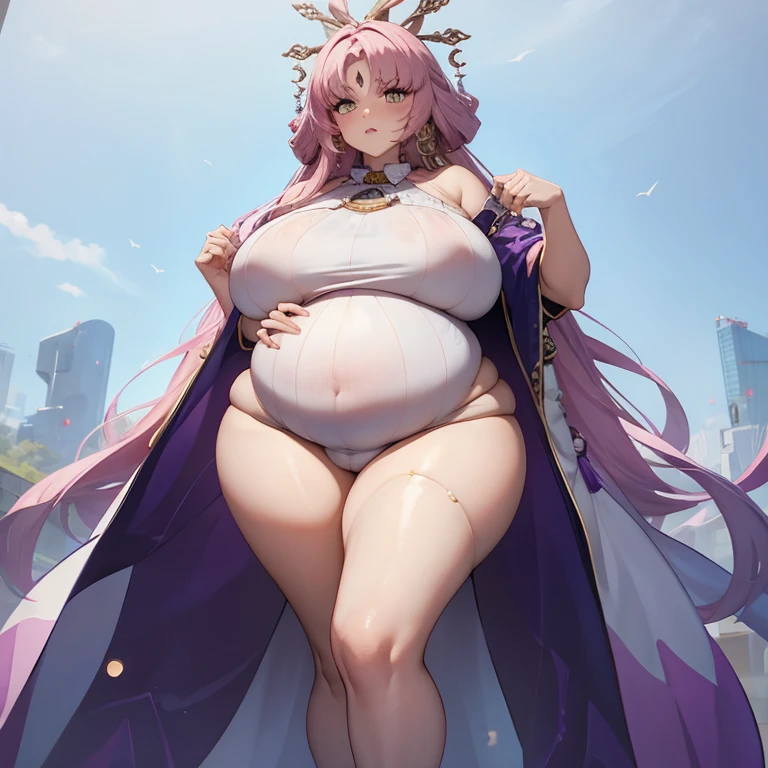 Pregnant, cum on belly, huge belly, huge breats, thick thighs, very thight clothes, best quality, full body