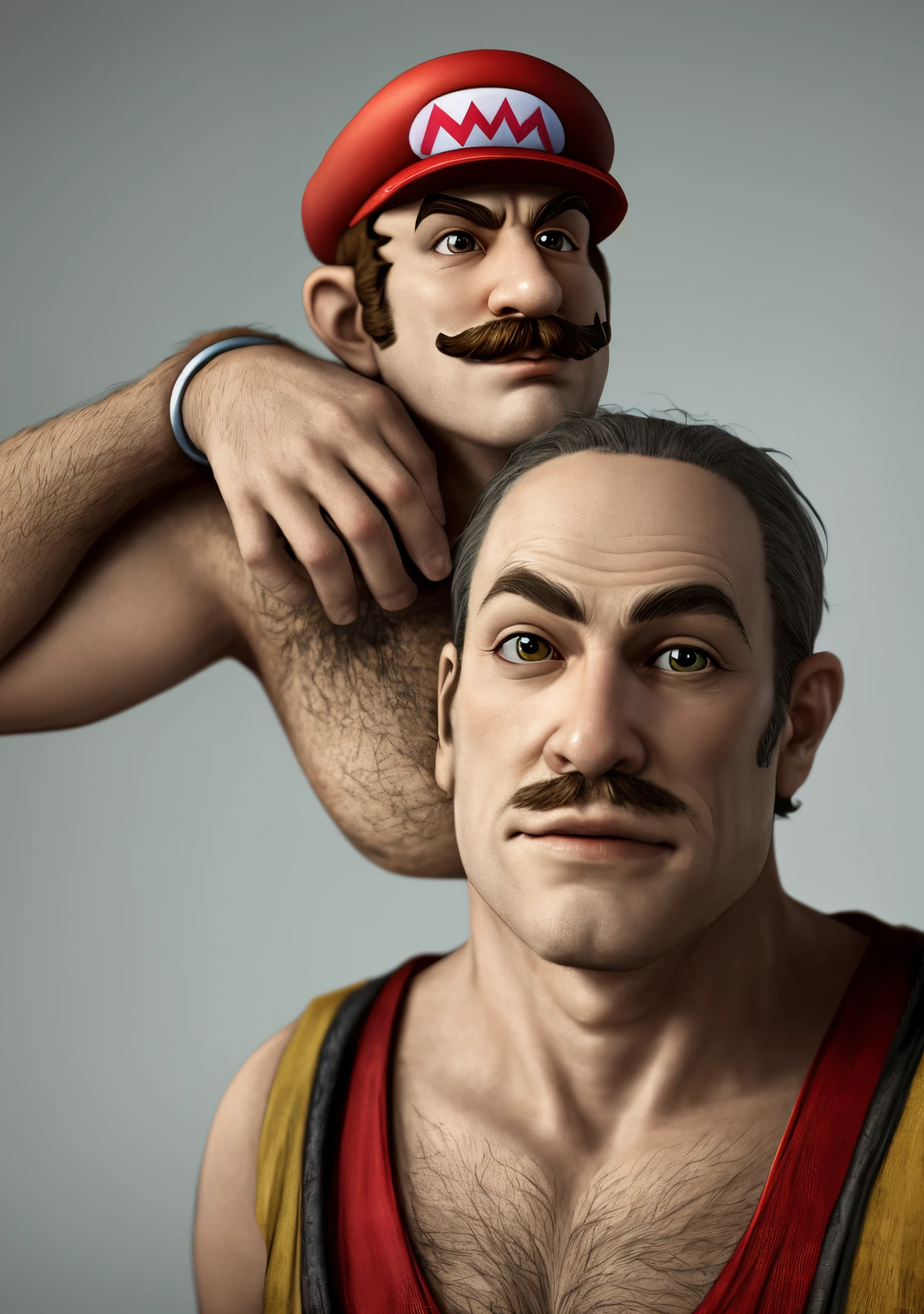 Grotesquely realistic Mario