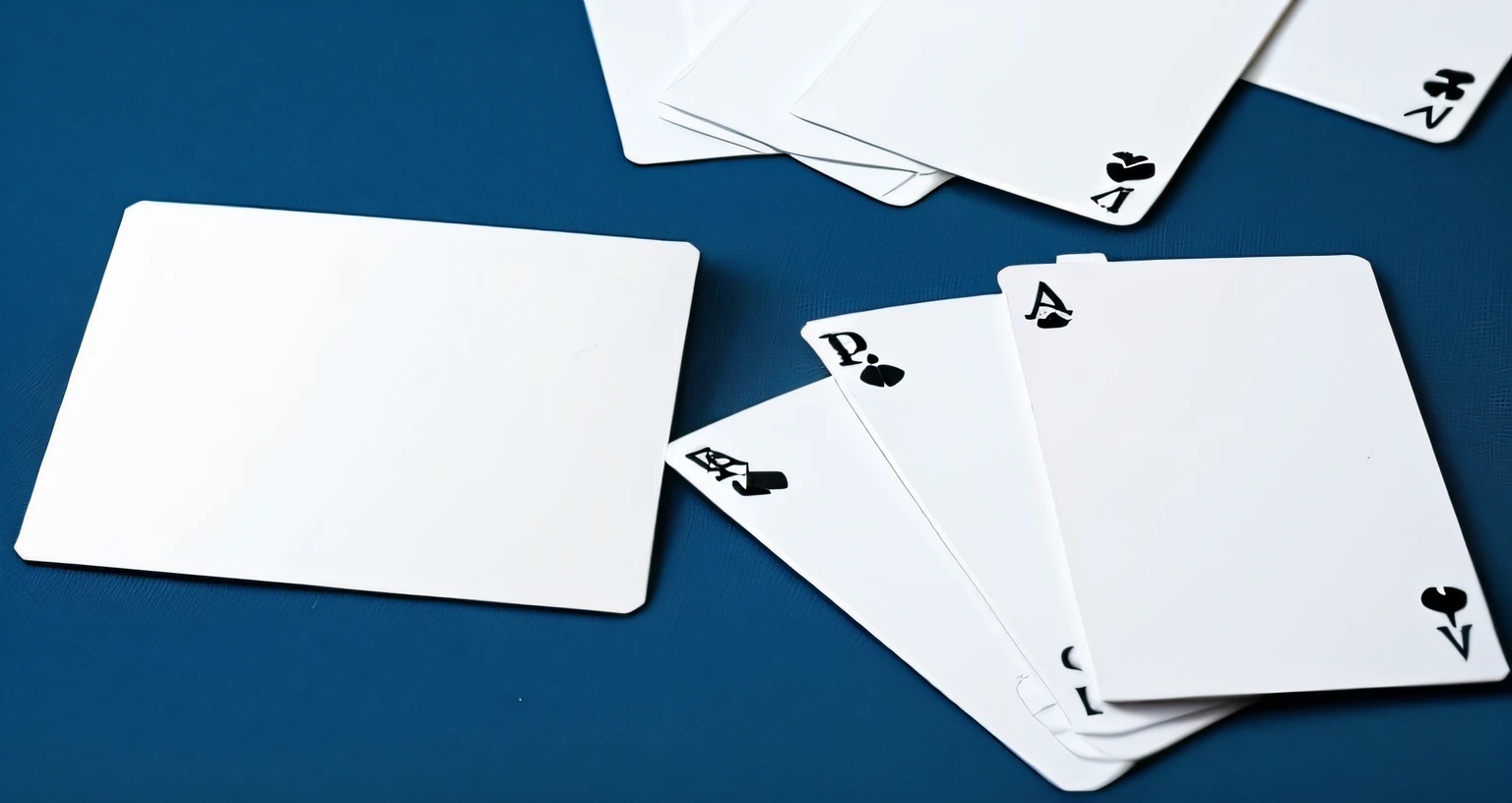 several white cards, limpo, sem fundo limpo