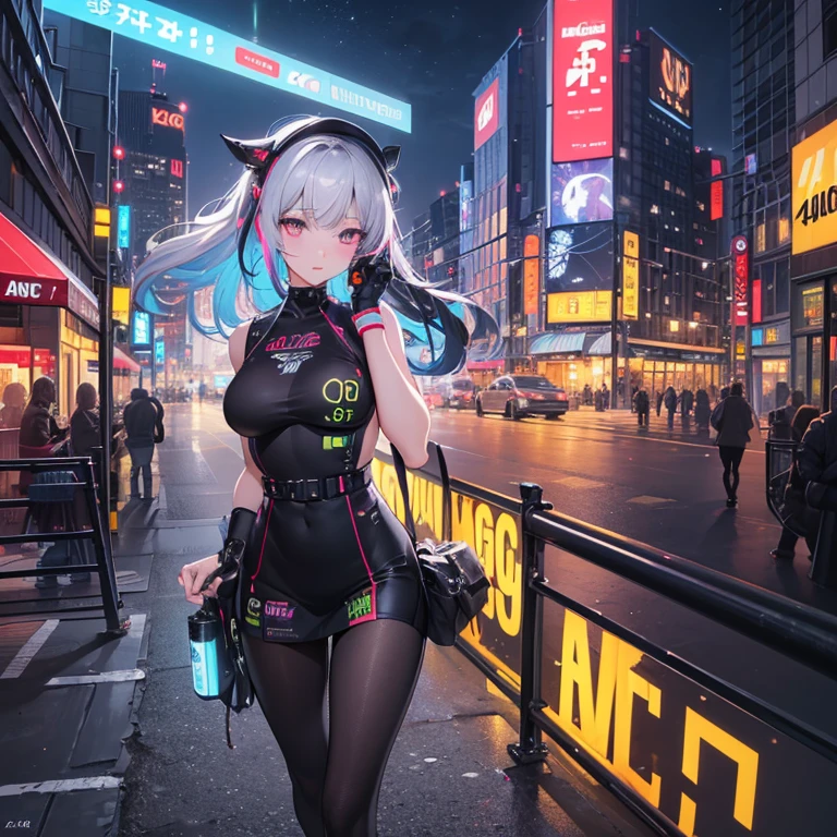 running loli in cyberpunk world