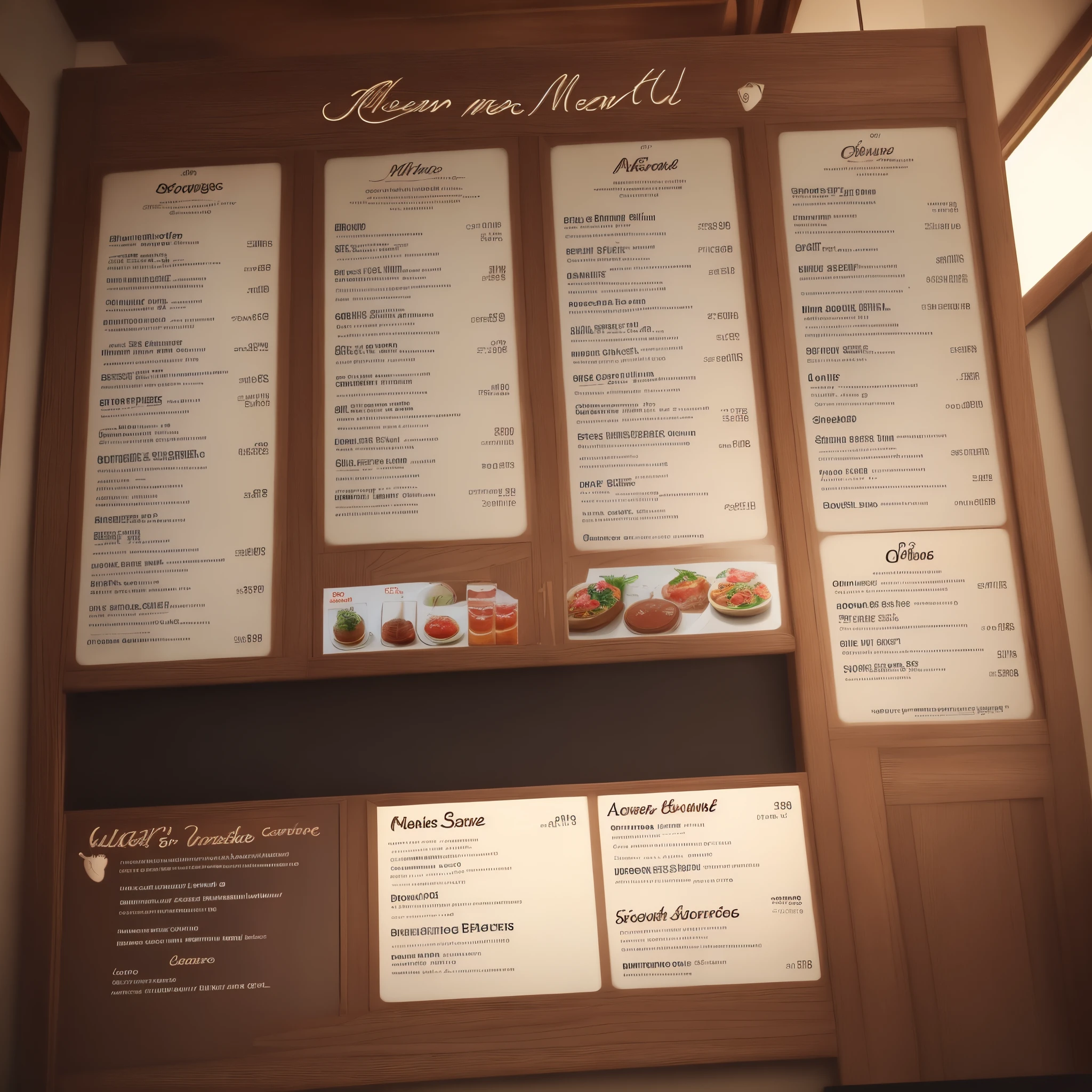 Brownish menu