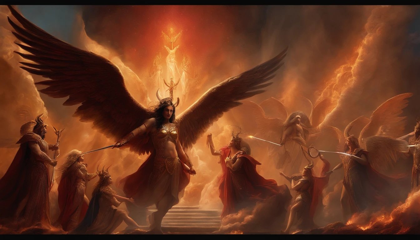 Deities、archangel、Angels VS Satan、Diabolical、Lucifer、Greek mythology