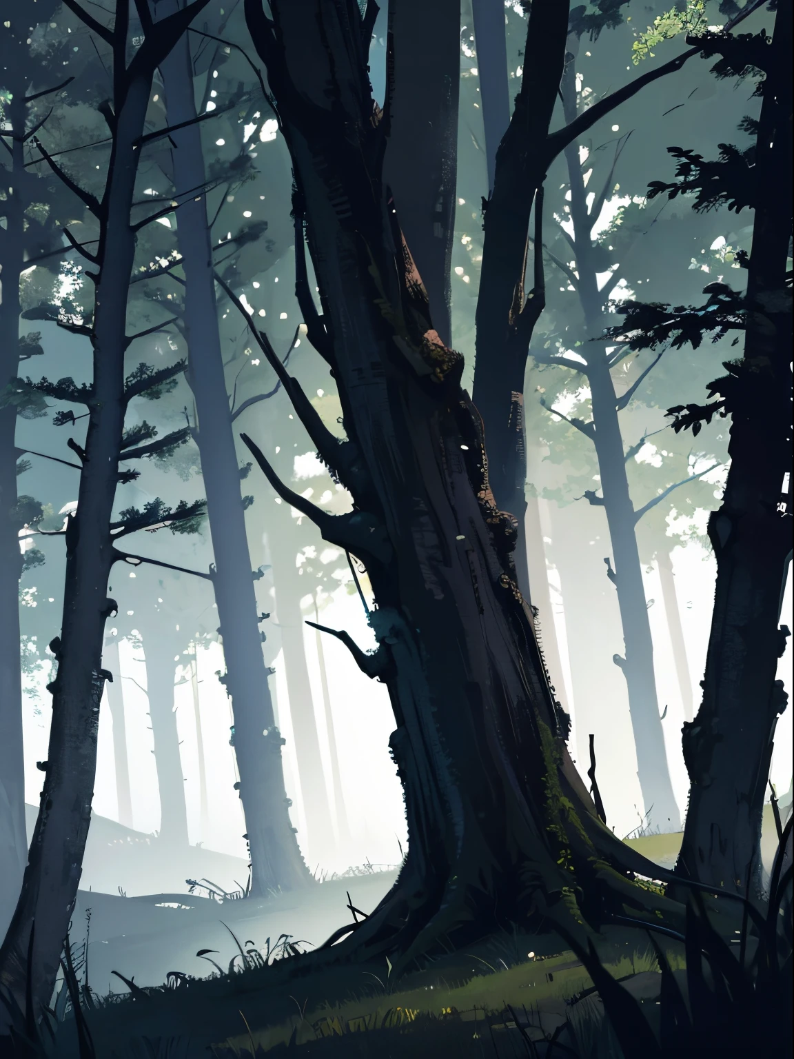 Dark Florest, Trees, dark