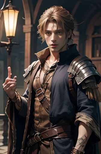 Sorcerer、Fantasy costume,a sorceress、Handsome men、magia