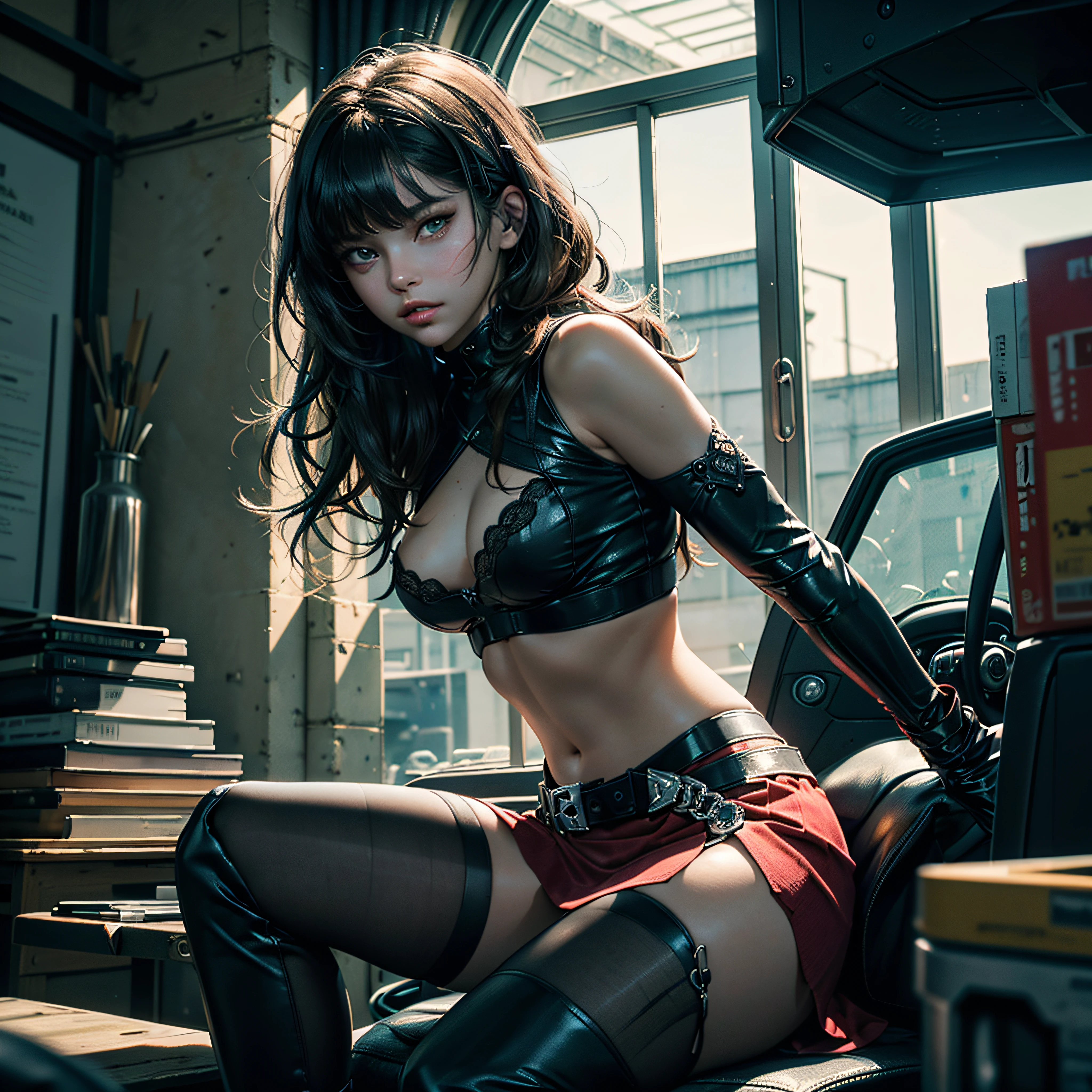 cyberpunk chef-d' Van_Gogh Masterpiece ultra UnrealEngine5 Cinematic Diva guitar piano stage deep path stade equirectangular Urban meticulously intricate ultra_high-details optimal sunLight luminescence volumetric lightning contrast ultra_high-res ultra pro-Photorealistic ultra_high-quality ultra_sharpness focus accurate max perfection reflex extreme improved Octane-rendered opengl-shaders glsl-shader UHD XT3 256K 128K 64K 32K 16K DSLR HDR romm rgb pbr ombre analogique color-coded shading 3DCG fxaa global illumination cgi vfx sfx fkaa txaa rtx ssao post-processing post-production cell-shading augmented tone-mapping sundrop contre-jours "Heavy Metal" theater Will-o'-the-wisp Divine female synthetic headgear "singning" micro gold Goddess dazzling Cosplay Admiral USA flag Fancy Vivid Yellow jukebox Symmetrical ((Selena_Gomez Athletic Dreads bangs extatique Tamned Skin gorgeous sensual Effects Cheekbones Embarrassed redderer eye-liner saphirs saturate ultra_beautiful_eyes dark black pupils brown iris lazulis turquoise mouth open tongue teeth obvious smiles howling Floating Jacket Eccentric Cape onyx Shoulders-Off Shirt Lace Clavicles White Papillotes embroidered  sideboob satin corsait red thick leather felt skirt matching ample swinging spinel navel waist reveal belt-chastity heart diamond padlock silver agate  bristles scarlet pubis-hairy indigo silk snap garters thighs legs boots)) dancer nickel fleuraison bees tin incandescentes CGSCOSITY tattoo Cristallines hearth rubis invoque monster bee (EOS R6 135mm 1/1250s f/2.8 ISO400) blast flash blow glow opale straight heavy chrome flat rune lava bands glyphes Tourmaline plasma background floraison beholder chaos strange population Earth outdoor mirror handcuff glass transparent graduated reflection Bruce_Weber  "luis Royo"   varied multi etc. --v 5.2 --s 1000 --c 20 --q 20 --chaos 100