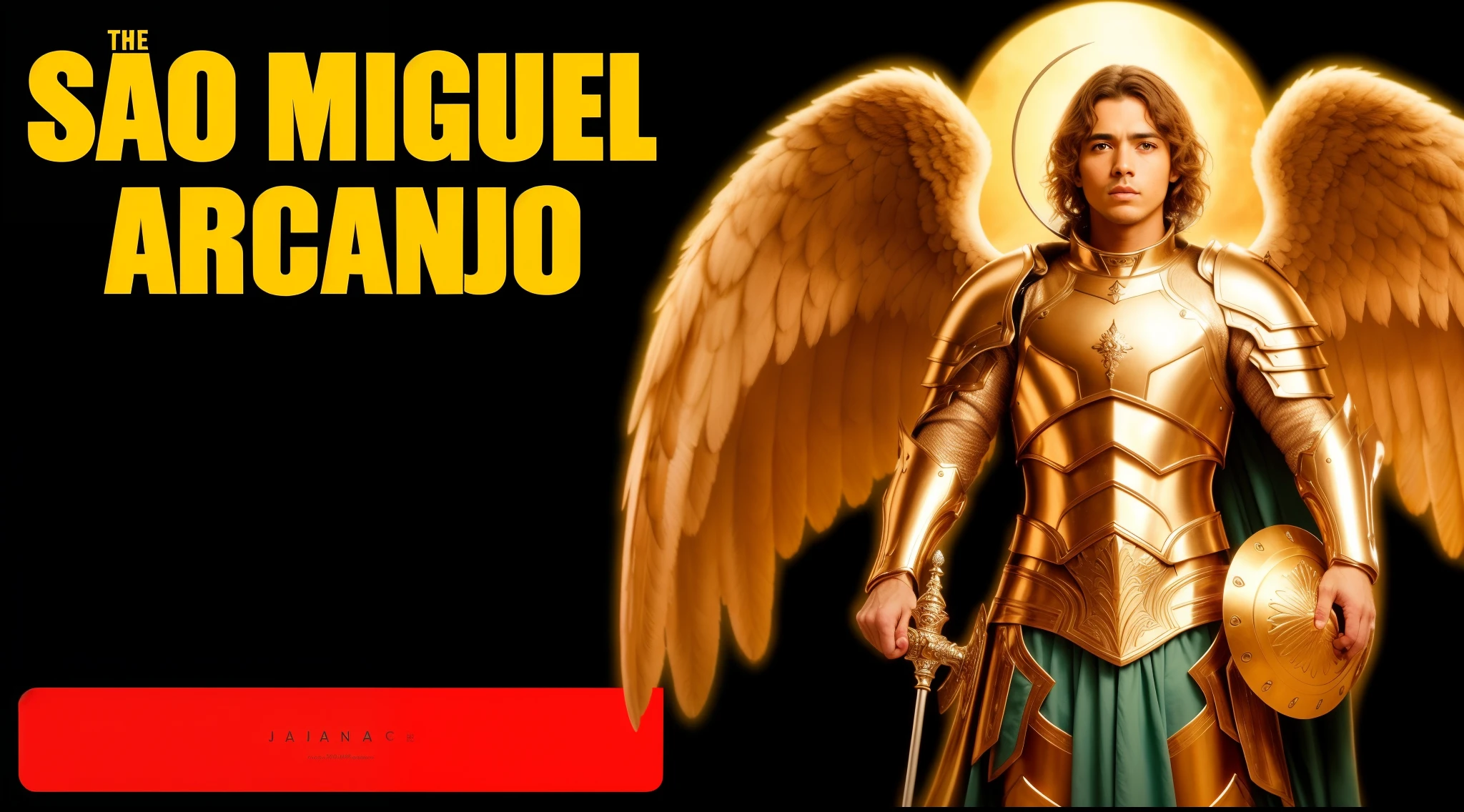 uma imagem de um homem de armadura com asas e uma espada, Miguel Anjo, inspired by Angel Botello, Miguel Anjo, Arcanjo Miguel, Jose Miguel Romano Francisca, saint michael the angel, arcanjo, Manuel Sanjulianblue, Directed by: Hugo Sanchez Bonilla, Directed by: Ramon Piaguaje, Directed by: Angel Botello