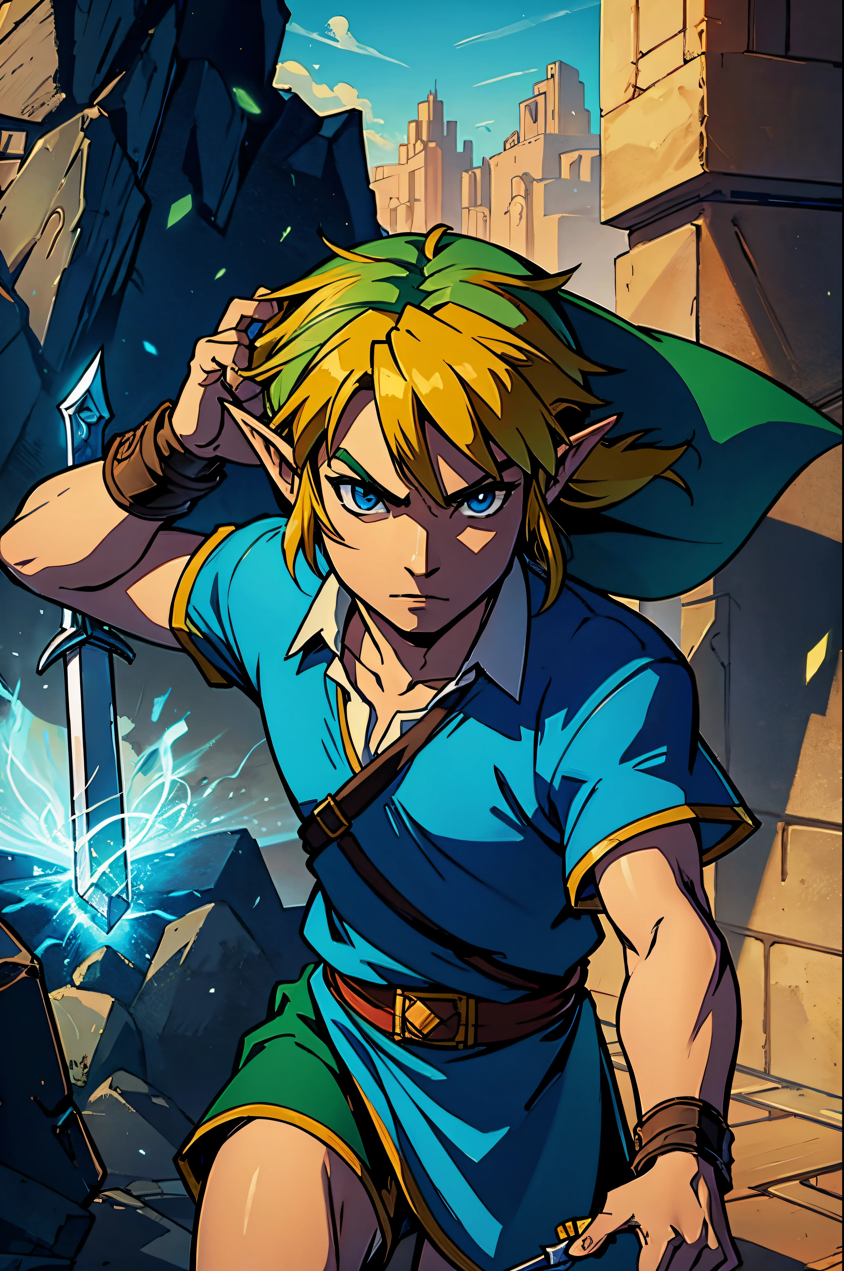 link lenda de Zelda para Master Sword