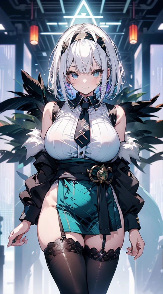 masterpaintings, the best quality, PrinzV4, 1girl huge large breasts, 独奏, length hair, cleavage of the breast, looking at the spectator, Large big tits,Large breasts, mitts, Belly button, Hold, White liquid, Yellow eyes, White hair, red hair, O cabelo multicolorido, Open your clothes, Black gloves, Open bra, Official alternative costumes, Striped hair, latte, hand on hips, underboobs, head piece, Banner, White panties, Queen of the game, Hold the flag,pregnant women with,shot on the body,cum on the stomach,The white liquid is drizzled all over the body