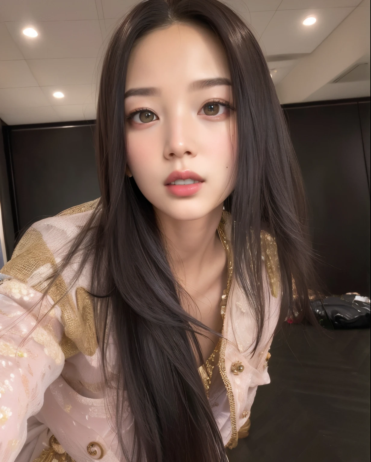 Mujer arafed con el pelo largo y negro y un vestido rosa, Blackpink Jennie, Gongbi, Parque Roseanne de Blackpink, Jossi de Blackpink, Retrato de Jossi de Blackpink, Jisoo de Blackpink, Heonhwa Choe, Jisoo de Blackpink, a young asian woman, young cute wan asian face, Jaeyeon Nam, Lee Ji - Eun, Lee Ji-eun