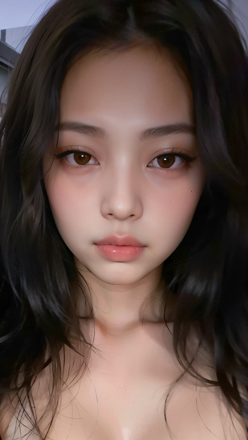 Un primer plano de una mujer con cabello largo y una camisa blanca, Blackpink Jennie, Jaeyeon Nam, Jinyoung Shin, Heonhwa Choe, Jossi de Blackpink, Parque Roseanne de Blackpink, Wan adorable cara coreana, Joven y adorable rostro coreano, Retrato de Jossi de Blackpink, 8k selfie photograph, ulzzang, Parque Ji-min