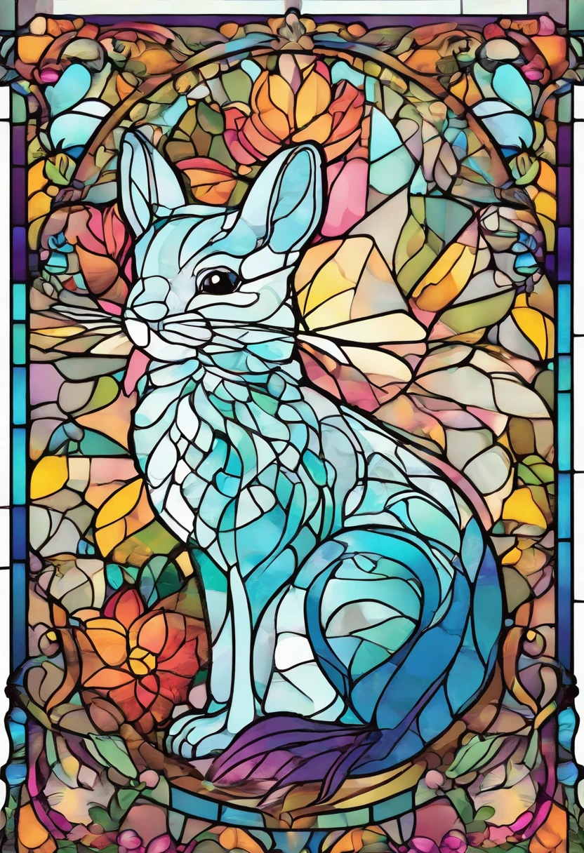 Vector Design, TShirt design, Line Art T – Shirt, abstract shape stickers, Flowers, Chinchilla , Cartoon, vintage, trendy, 2d, vector, flat, no mockup, no background