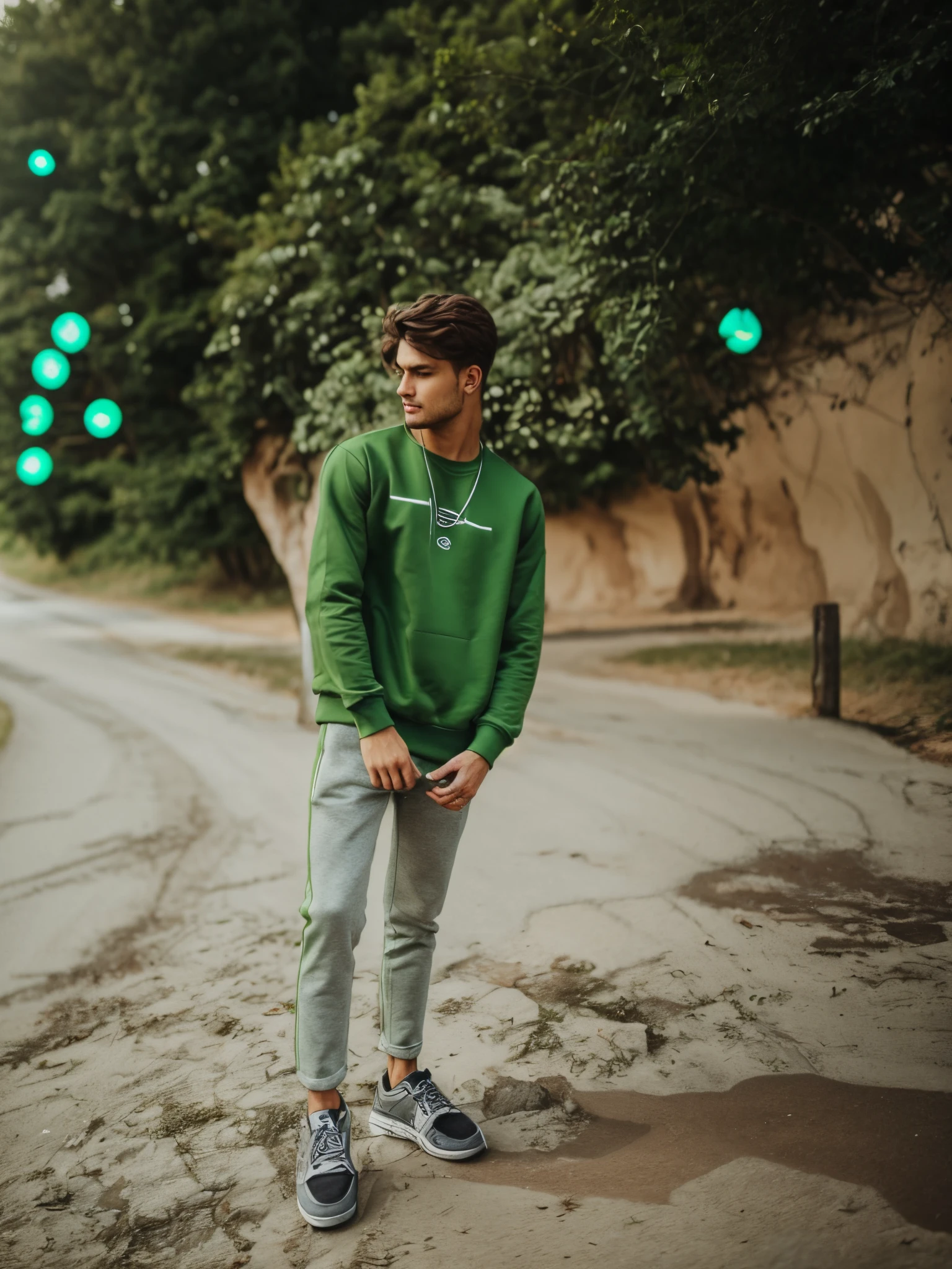 Green colour sweatshirt