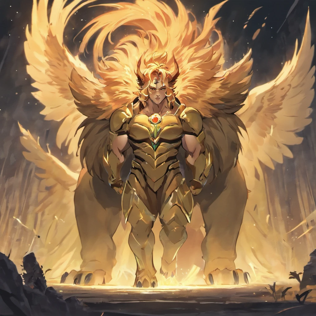 lion griffin, mysterious creature, Majestic, Powerful handle, The body of a lion, Eagle head, Fierce look, sharp talons, grieves, bigger, Wardour, Fantasy realm, Mythical landscape, magical, mysterious creature, mythological beasts, Ferocious, Mythical monsters
