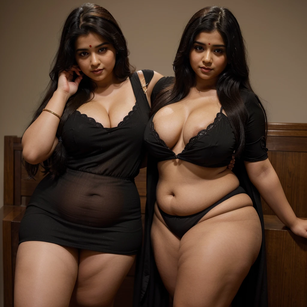 Cute Hindi with voluptuous thighs and his dressed in traditional garments with long black glowy hair and dark brown eyes. She is a little chubby but not overly fat and has a nice butt