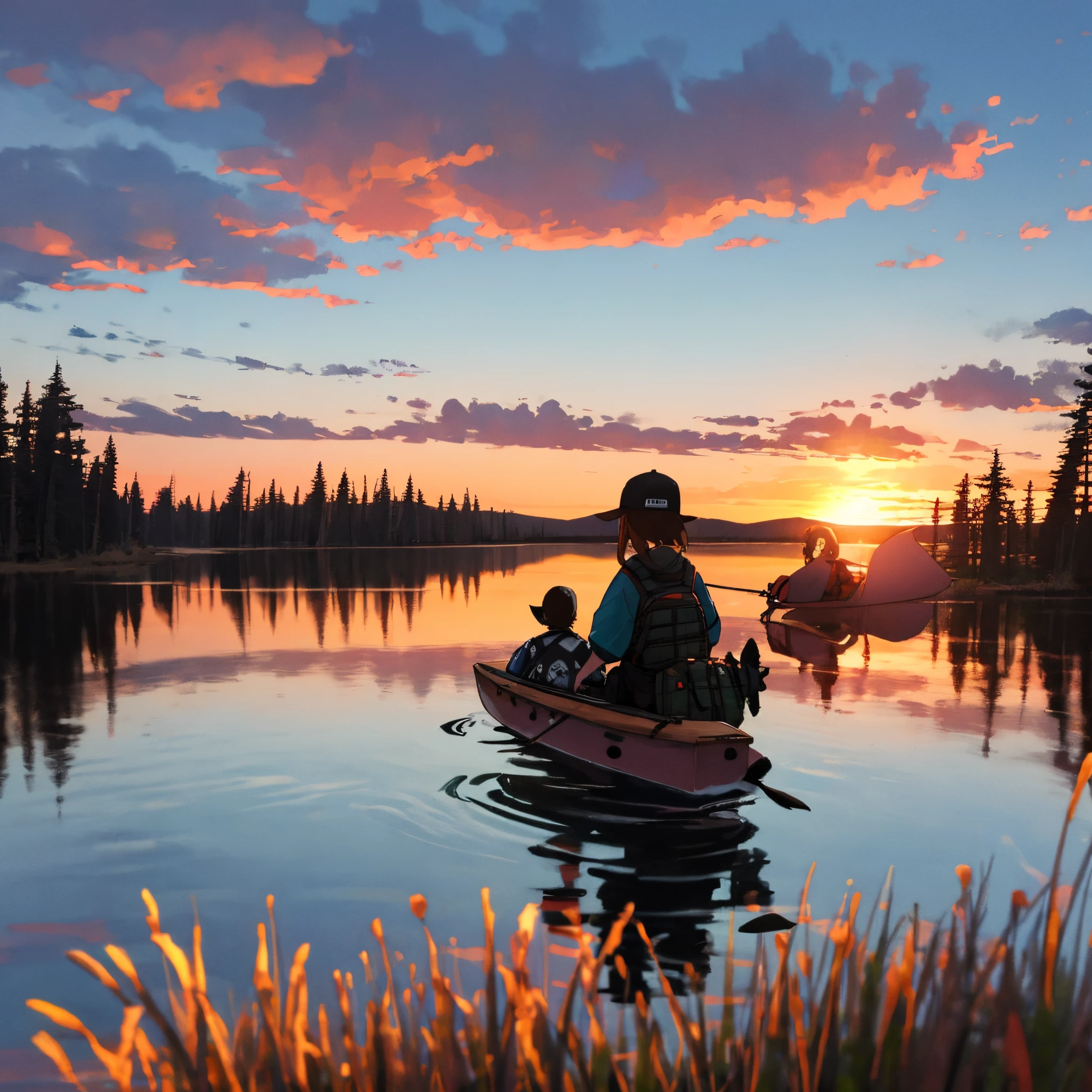 Bwca sunset loons
