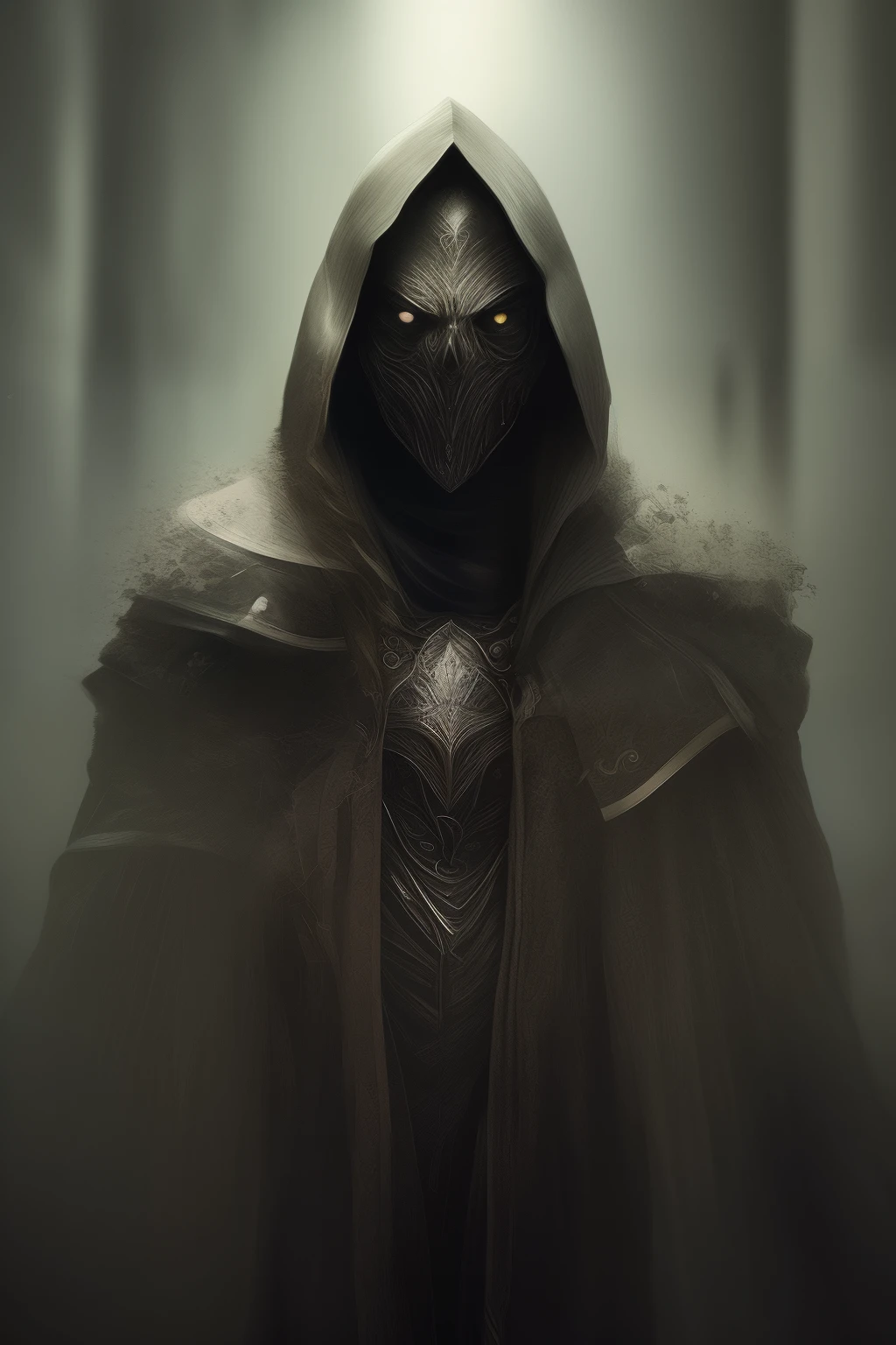 Black and white swordsman with one arm