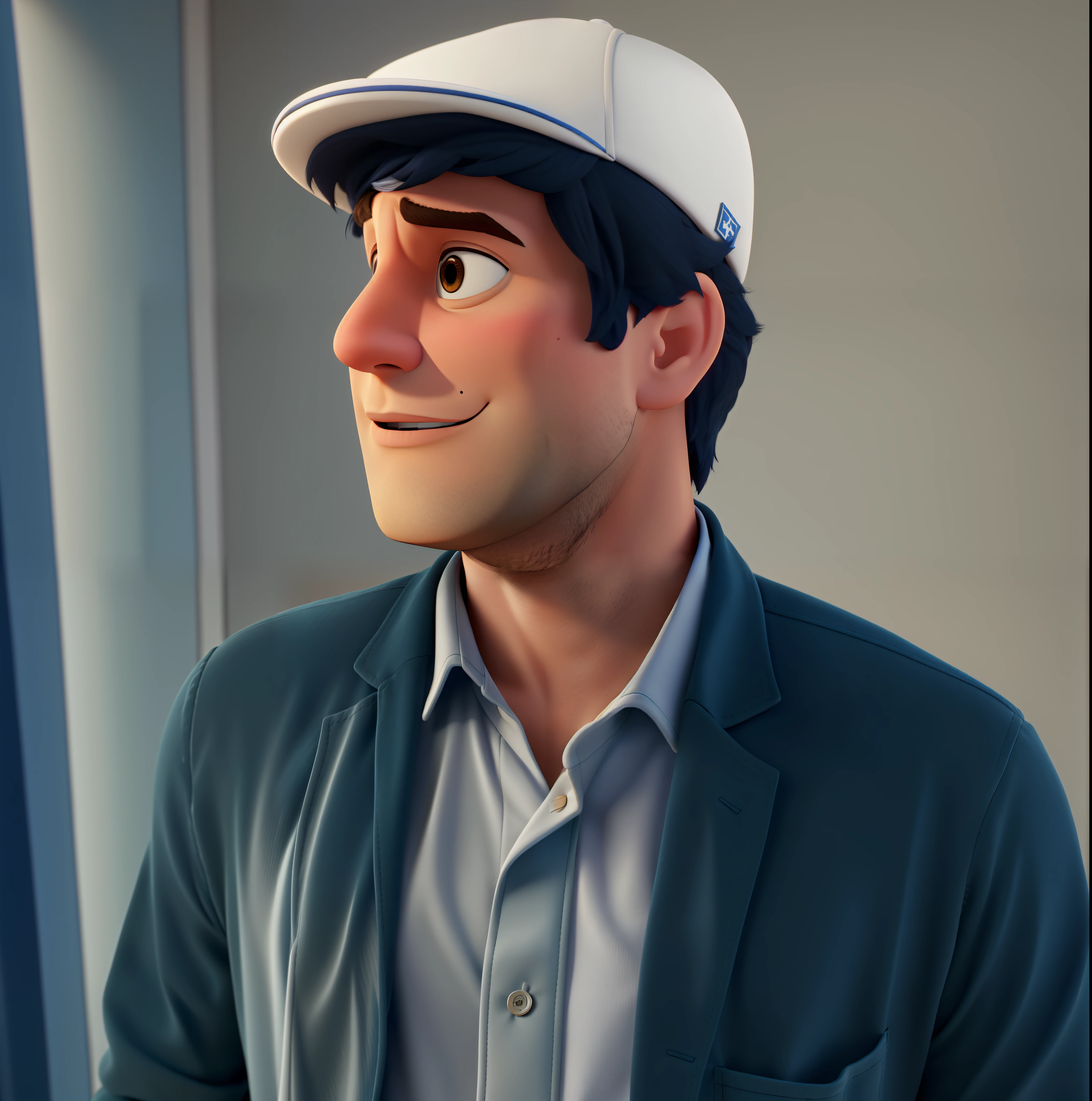 Um homem branco estilo disney pixar, melhor qualidade, Best Definition