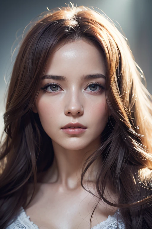 Top quality, combed straight back, slit eyes, highly detailed skin, highly detailed eyes, dark brown hair, raw pictures, woman like life, sharp eyes, 30 years old, watch viewer. Forehead out. Human woman, super detailed, lifelike skin