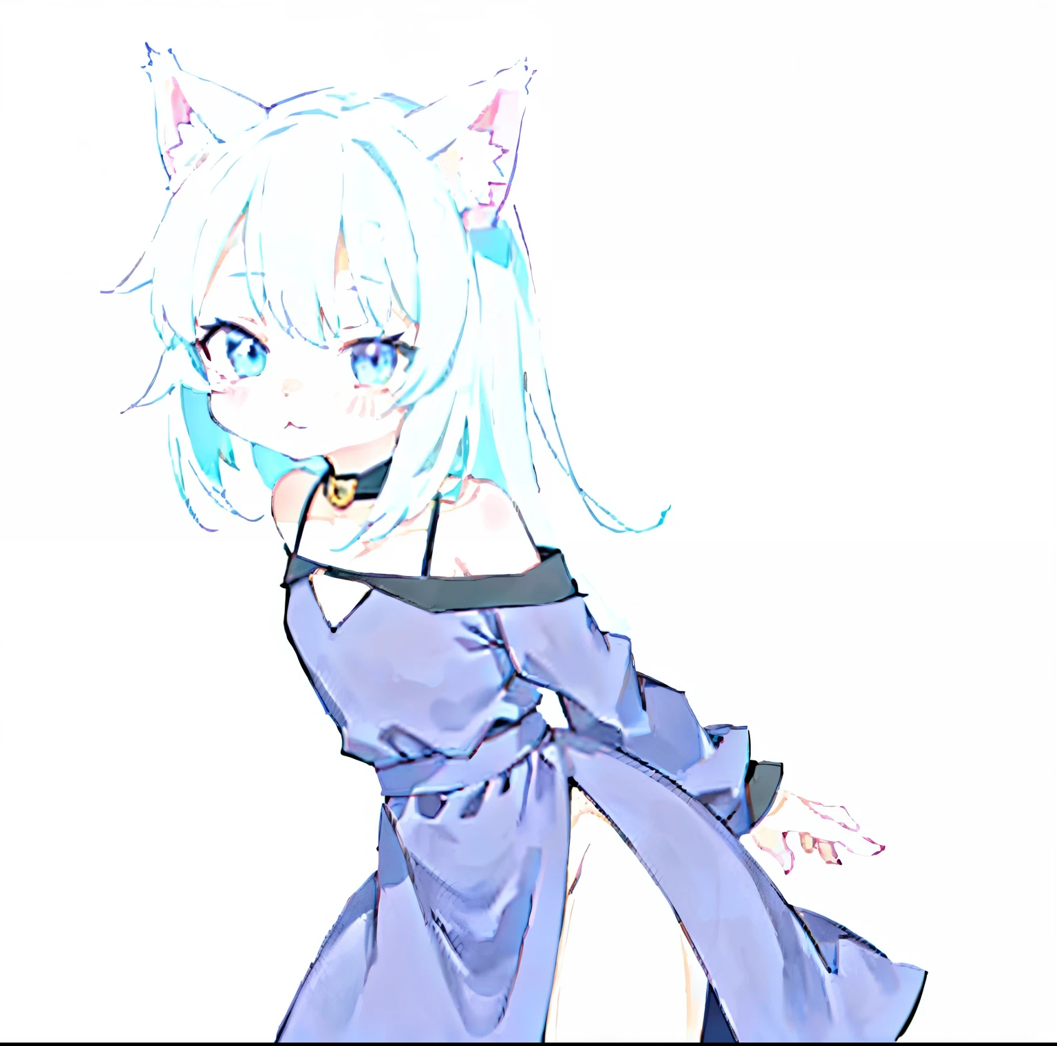 Chica anime con cabello azul y vestido negro con orejas de gato., Chica anime con orejas de gato, linda catgirl de anime, Anime Catgirl, Anime Moe Artstyle, Muy hermosa chica gato anime, Hermosa catgirl de anime, gato anime, (Chica anime), Estilo anime 4K, Arte de anime digital!!, Anime style. 8k, Chica con orejas de gato, anime artstyle
