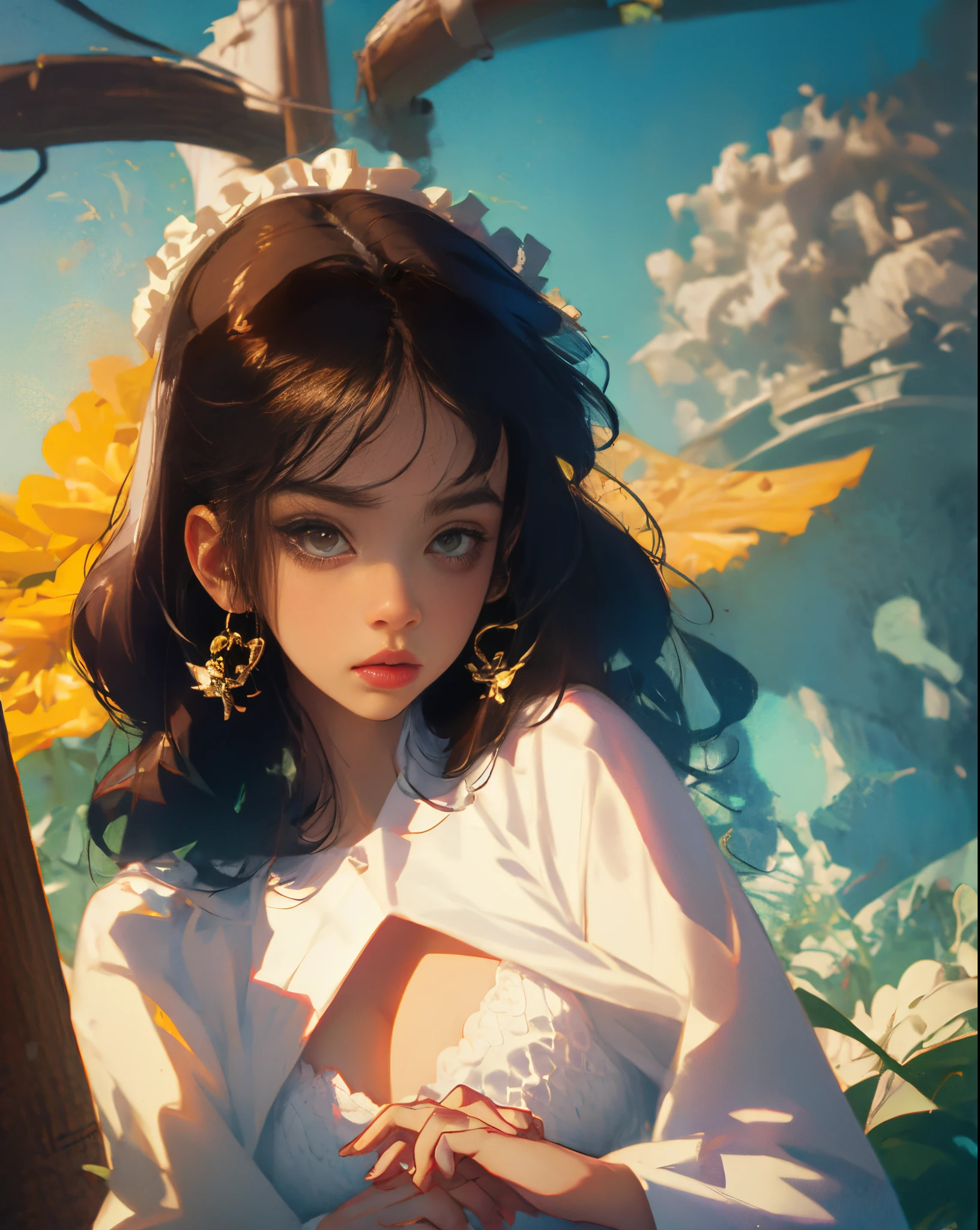Beauty in period costume