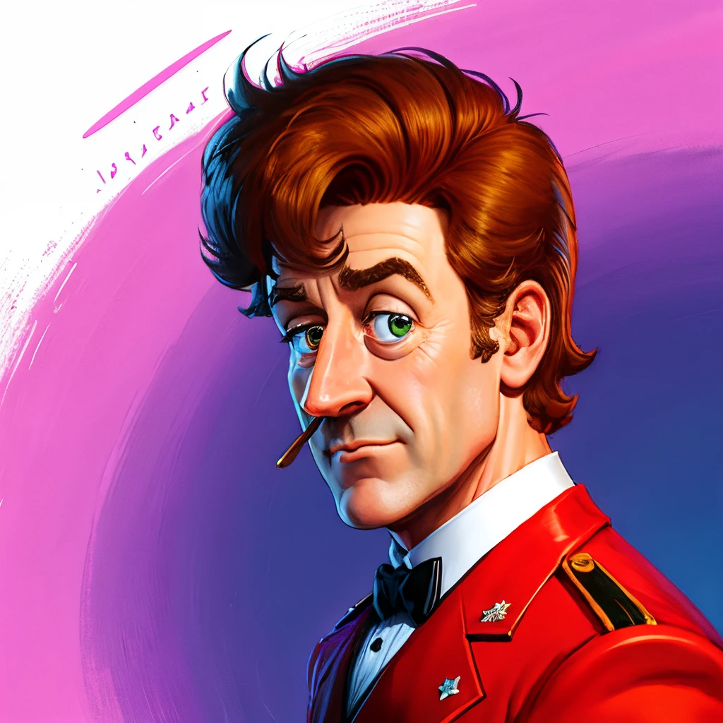 Lester green in Pixar style