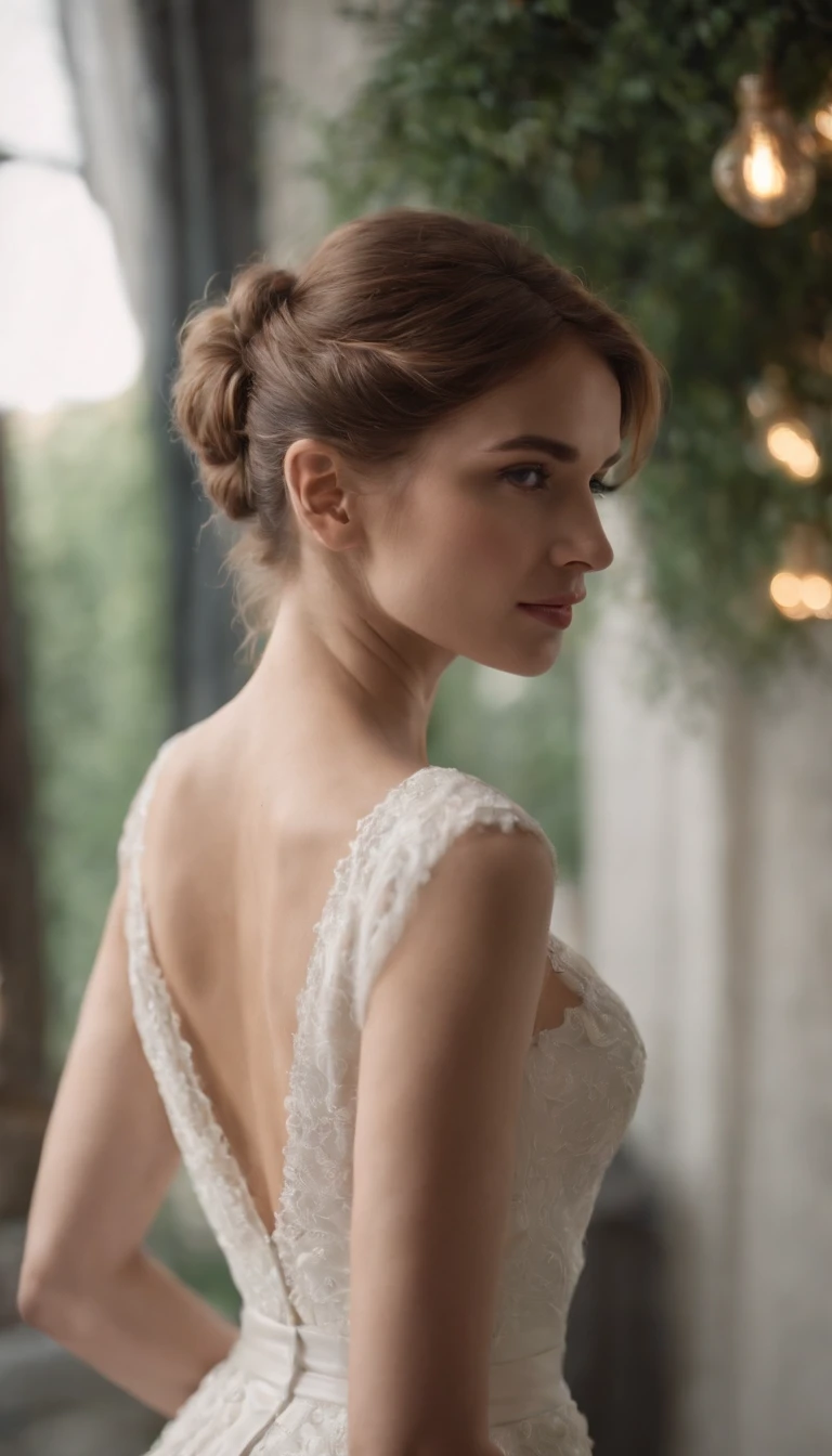 the same model, butt seen from behind