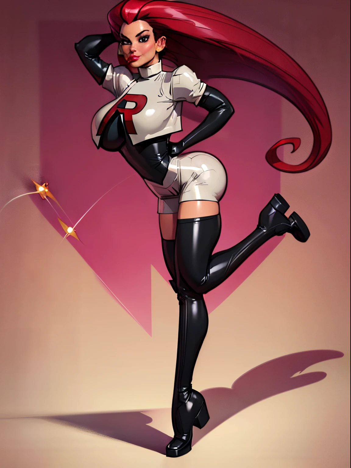 1girl, (cum on clothes:1.4), long purple hair, hair slicked back, blue eyes, team rocket ,team rocket uniform ,white skirt,crop top,thighhighs,elbow gloves, ((sitting, crossed legs, legs focus, high heels, smile, in a house)), curvy figure, overlooking city, blush, day, black pantyhose, (blowjob:1.5, (((Masterpiece))), ((Highly detailed character)), ((perfect eyes)), ((perfect face)), ((best quality)), ((perfect hands)), high resolution, highly detailed image, thick thighs, Beautiful background, volumetric lighting,((sucking penis)), (oral sex)