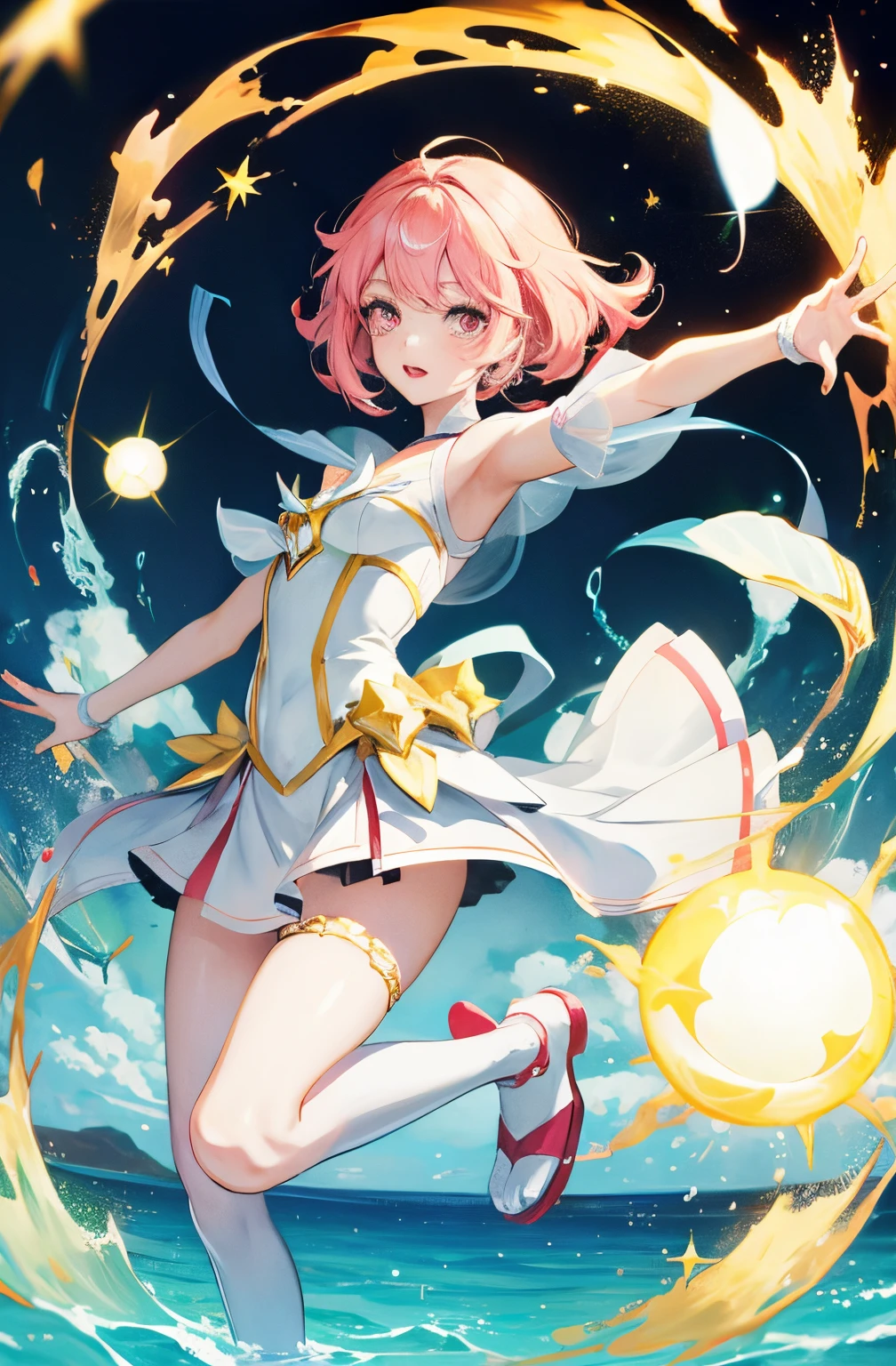 1 Beautiful Girl, Card Captor Sakura, Orange short-haired, (Magical girl:1.4), (magical girl costume:1.7), (blush), masterpiece, highest quality, ((Realistic photo)), High resolution, (One 40-year-old mafia man, penis:1.2), Perfect limbs, (Mating press:1.2), sexual intercourse, ((((penis enters vagina)))), behind, Spread your legs, Beautiful vagina depiction, ((Binding, Rotate your arms behind your back:1.4)), ((Restrained by rope))