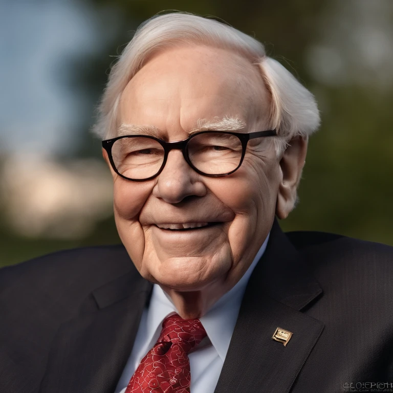 Warren Buffett, often referred to as the “Oracle of Omaha,” has a friendly, approachable appearance, typically seen in modest, practical attire that belies his status as one of the world’s wealthiest individuals. He has an unassuming demeanor, often seen with a gentle smile, and his elderly visage is marked by a warm, grandfatherly appeal. ,original,Warren Buffett, often referred to as the “Oracle of Omaha,” has a friendly, approachable appearance, typically seen in modest, practical attire that belies his status as one of the world’s wealthiest individuals. He has an unassuming demeanor, often seen with a gentle smile, and his elderly visage is marked by a warm, grandfatherly appeal. , male,face,photo