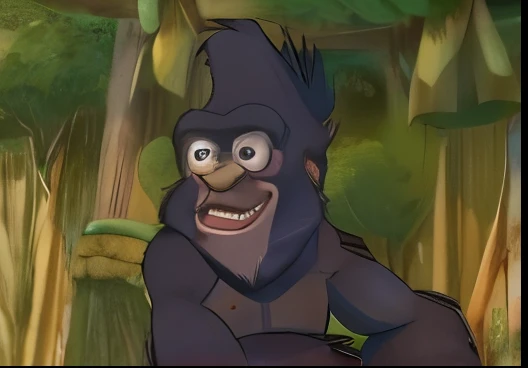 Terk gorilla with glasses