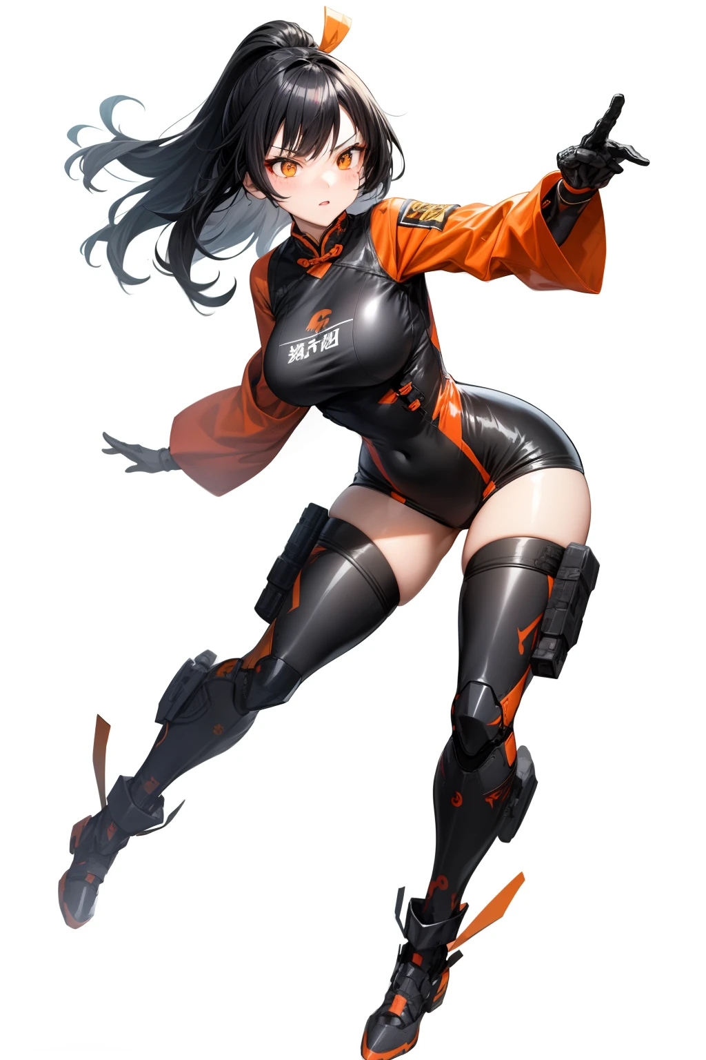 Masterpiece, Best Quality, Highly detailed, illustration, absurdres, street fighter, doll suit, shadaloo doll, agent aika, girls, multiple girls, expressionless, blank eyes, looking at viewer, red gloves, emotionless, black latex, corrution, mind control, female combatant, full body, hypnotized, unhappy trance, full body suit, leotard, perfect female body, extremely glossy latex, belt, hypnosis, hypnoLora, empty eyes, Mind control device, thigh high, poses, submissive_pose, visor, standing, standing at attention, standing at attention, Slave, full tight leg, hat, ribbed bodysuit, nazi saluting, military, military saluting, salute, naughty face, thick_thighs, latex thigh boots, fullbody, Hitomi Tsukishiro, Irozuku Sekai no Ashita kara, iroduku: the world in colors, jewelry, grey hair, gold eyes, long hair