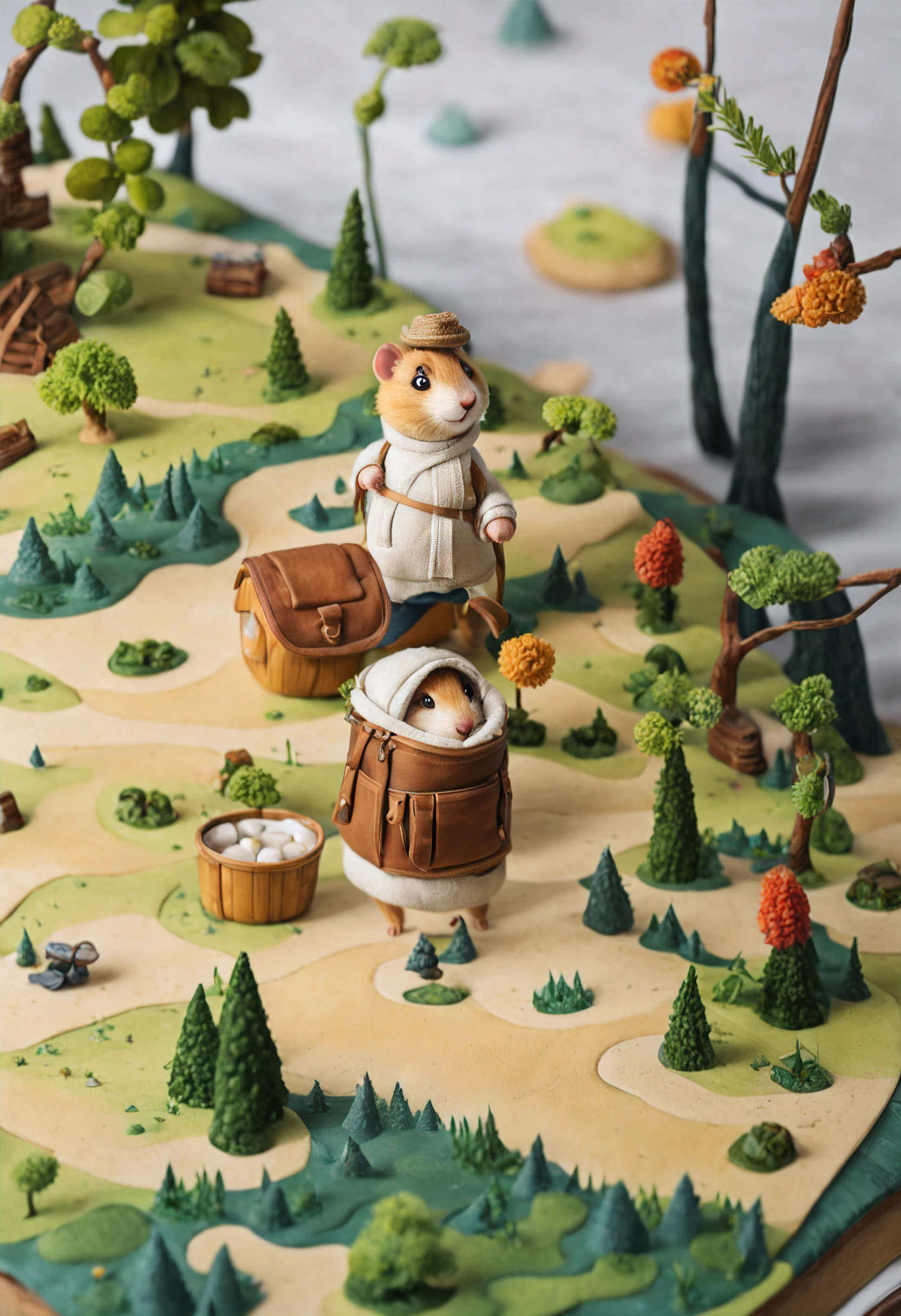 Hamster the Paladin, a pint-sized hero, rides gallantly on the back of an armored frog, their determined expressions capturing the essence of a lighthearted yet courageous quest for adventure.
