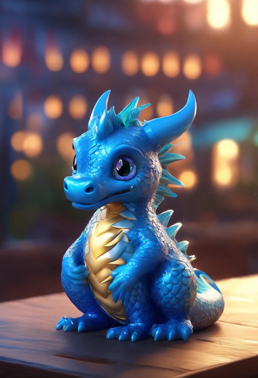 Cute blue dragon baby IP sitting on clear glass bottle,There is a dragon in the glass bottle,Glass reflective blue smooth and delicate skin,eyes with brightness, modeled, Delicate gloss,clean backdrop, Good gloss, 3Drenderingof,Best quality at best、Dark and fluorescent world view,ultra - detailed、8k、Realistic depiction、Lively night market in the background、fire works、Firecrackers,oc rendered,hyper realisitc,Best quality,8K,Works of masters,ultradetailed,