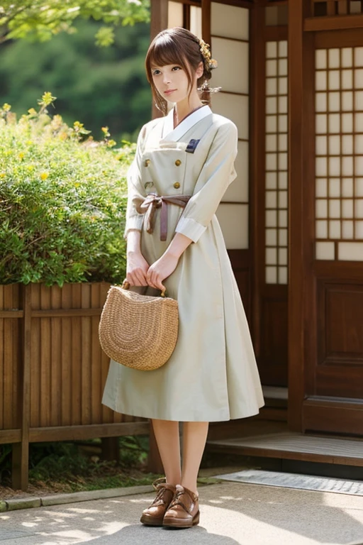 Please output a realistic Japanese-style woman。emma watson style