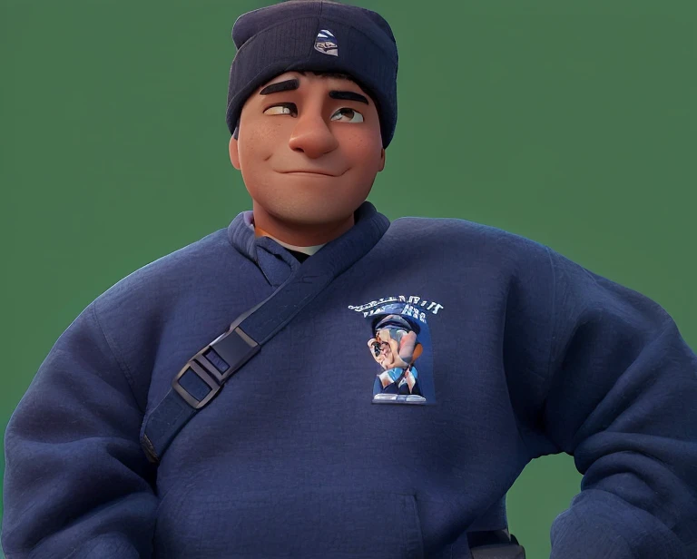 arafed man in a blue sweater and a black hat, wearing a navy blue utility cap, in a navy blue sweater, profile shot, inspired by Eddie Mendoza, wearing authentic attire, wearing sweatshirt, taken in the late 2000s, victor ngai, reddit post, avatar for website, wearing a blue hoodie, johnatan wayshak