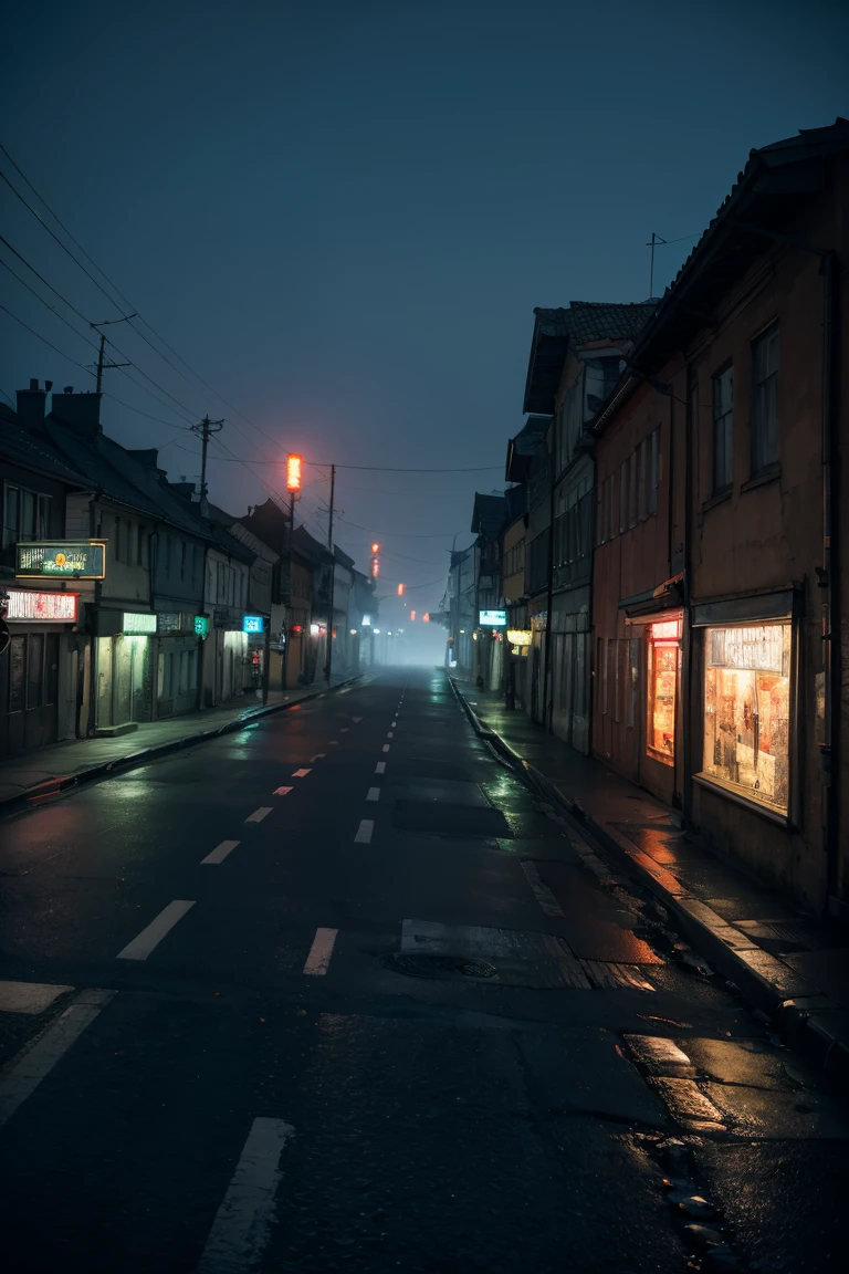 Heruntergekommene Stadt,Silent-Hill-Stil,4K